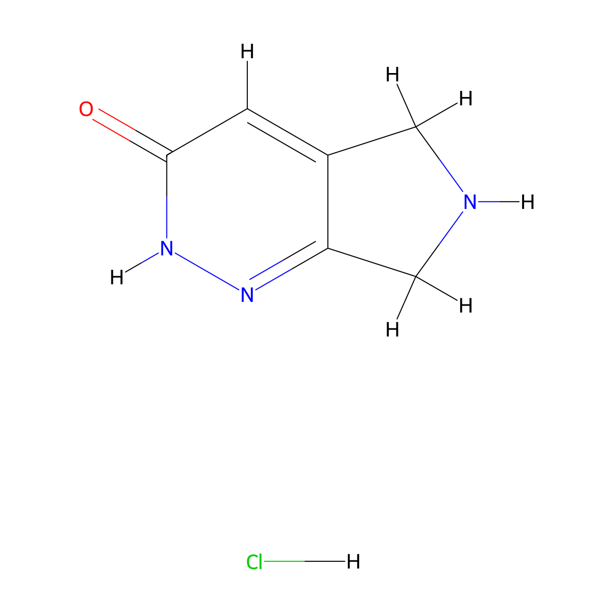 6,7-Dihydro-2H-pyrrolo[3,4-c]pyridazin-3(5H)-one hydrochloride molecular structure, CAS 1415550-33-2