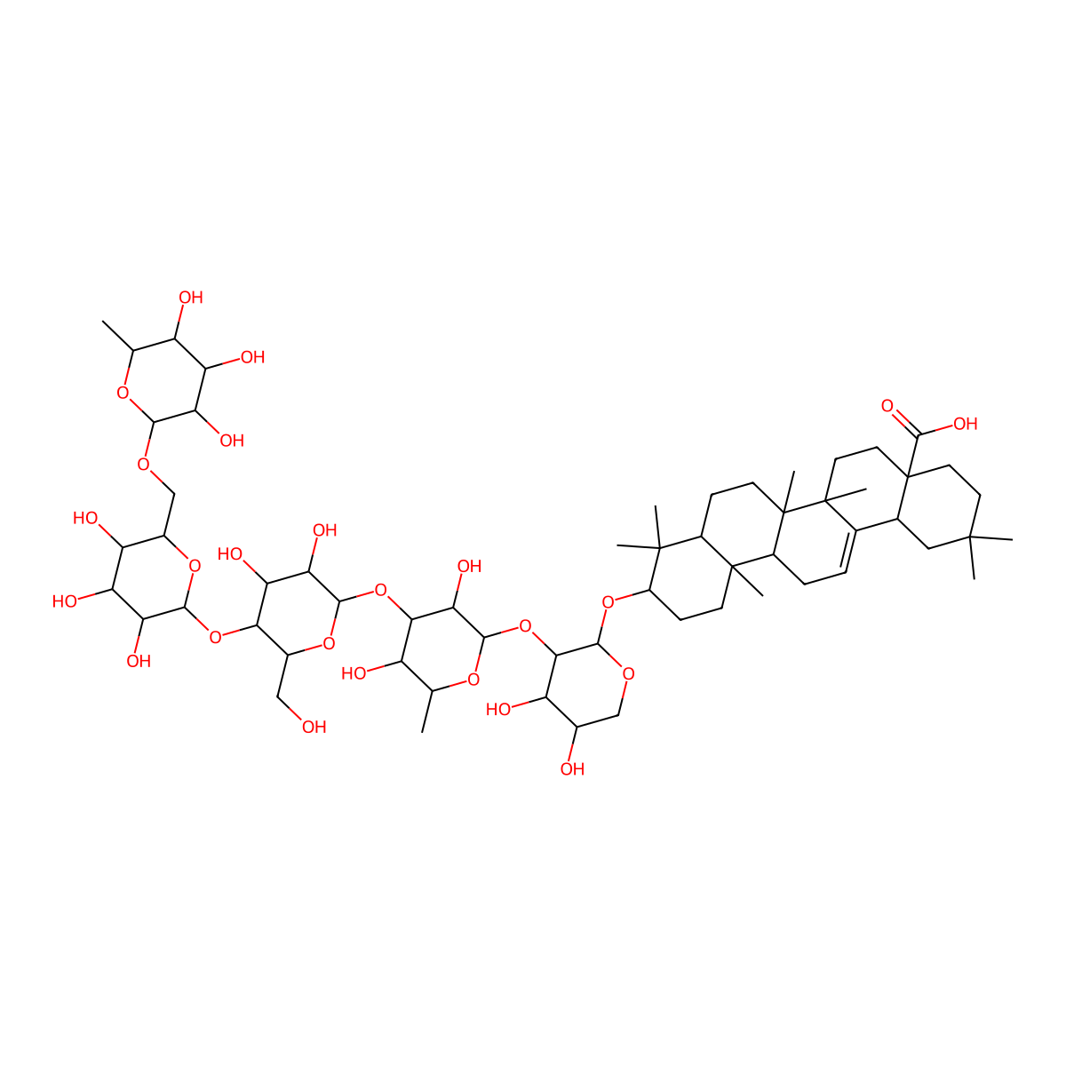 Pulchinenoside E4 molecular structure, CAS 1415553-83-1