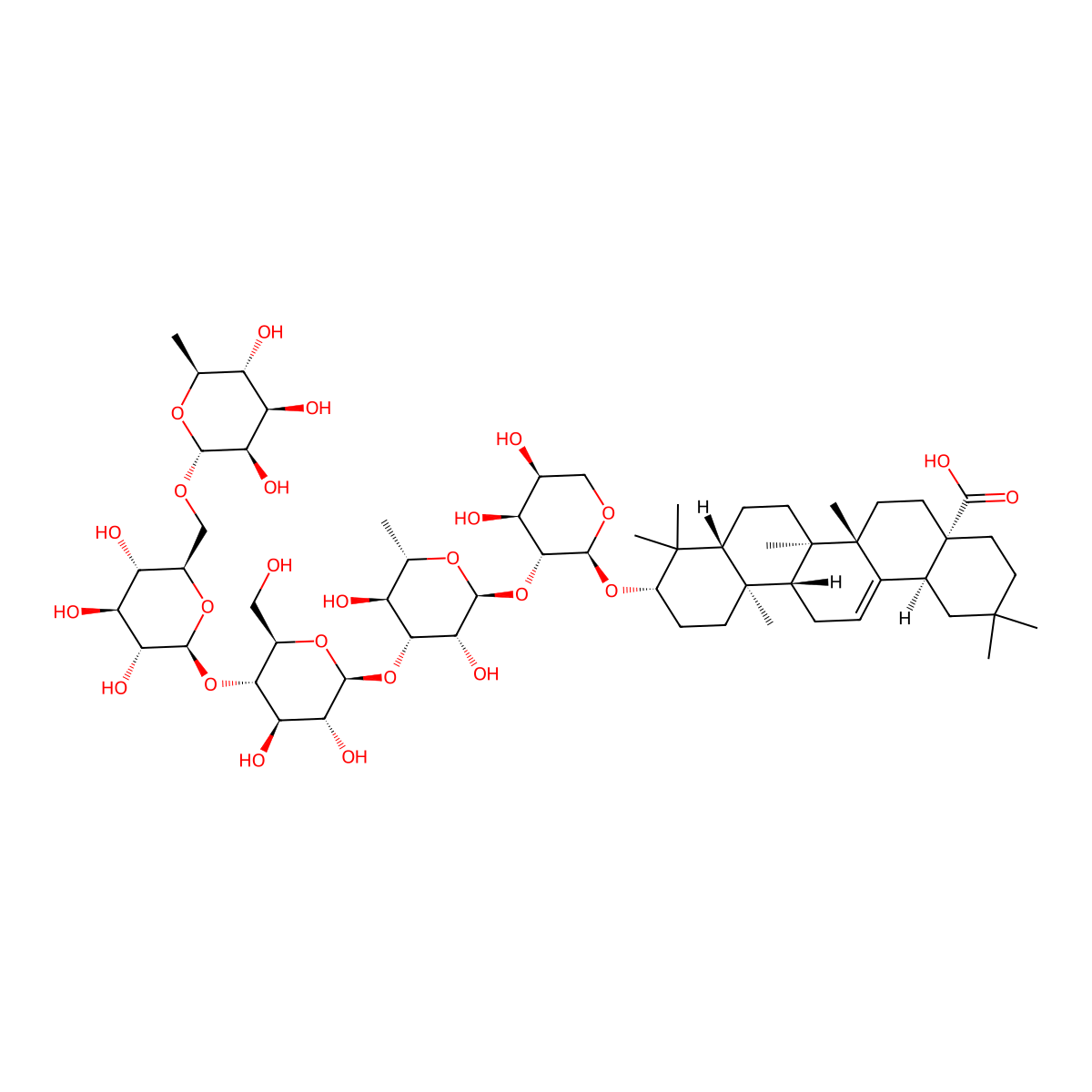 Pulchinenoside E4 molecular structure, CAS 1415553-83-1