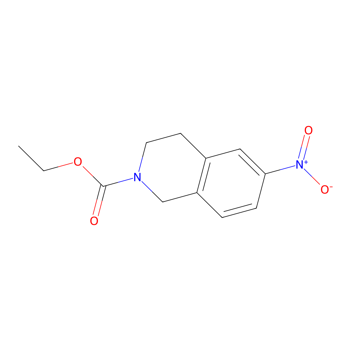 ethyl 6-nitro-3,4-dihydroisoquinoline-2(1H)-carboxylate molecular structure, CAS 1415559-40-8