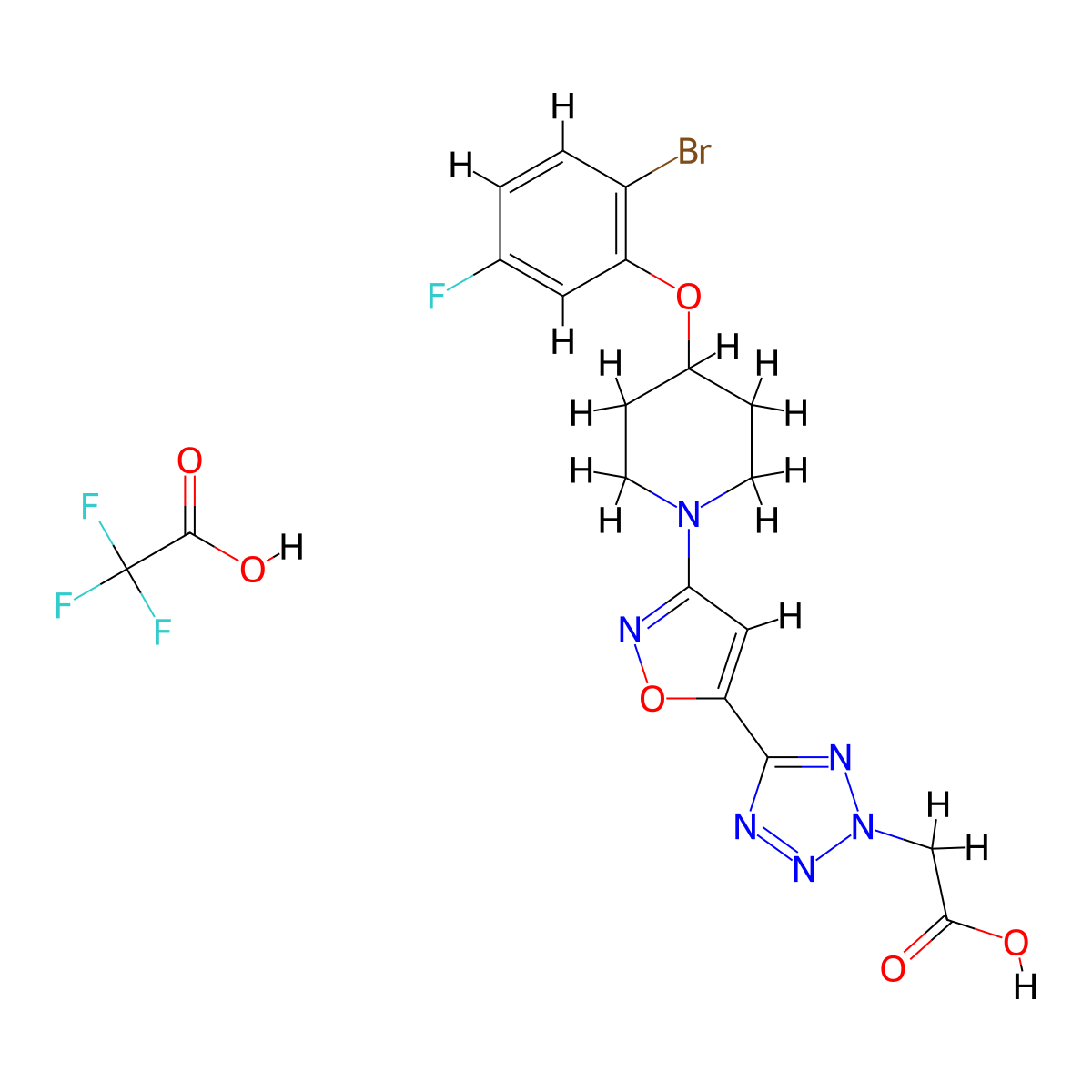 MK-8245 Trifluoroacetate molecular structure, CAS 1415559-41-9