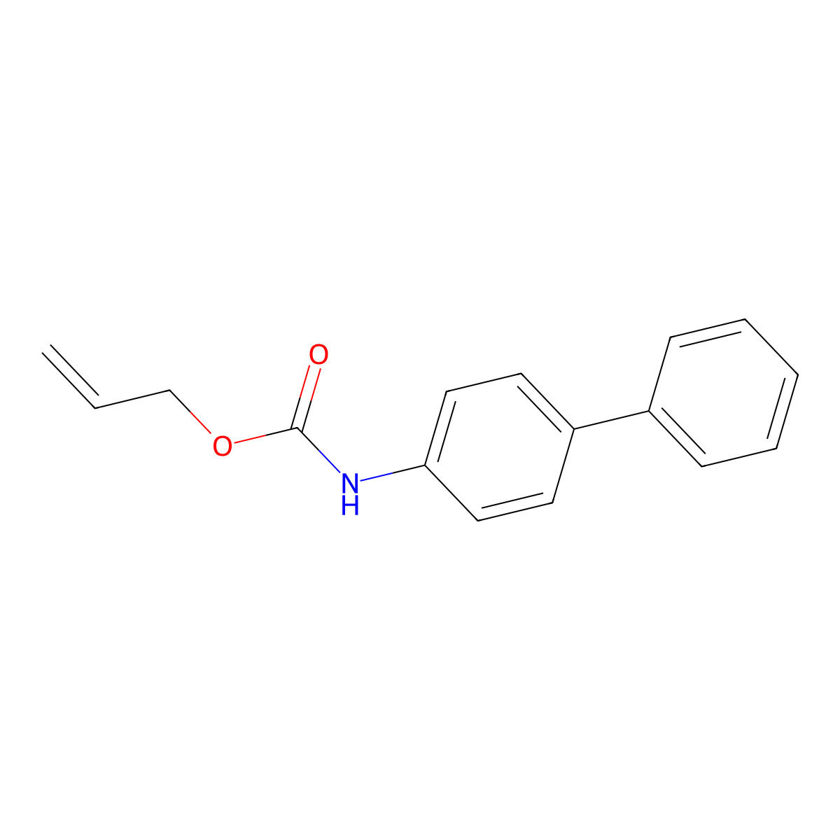 Allyl biphenyl-4-ylcarbamate molecular structure, CAS 1415560-54-1