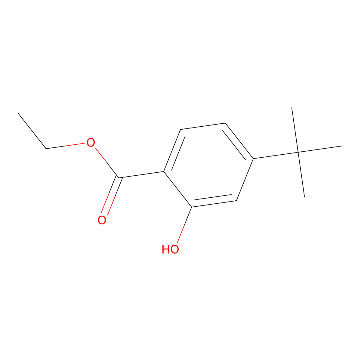 Ethyl 4-tert-butyl-2-hydroxybenzoate molecular structure, CAS 1415560-72-3