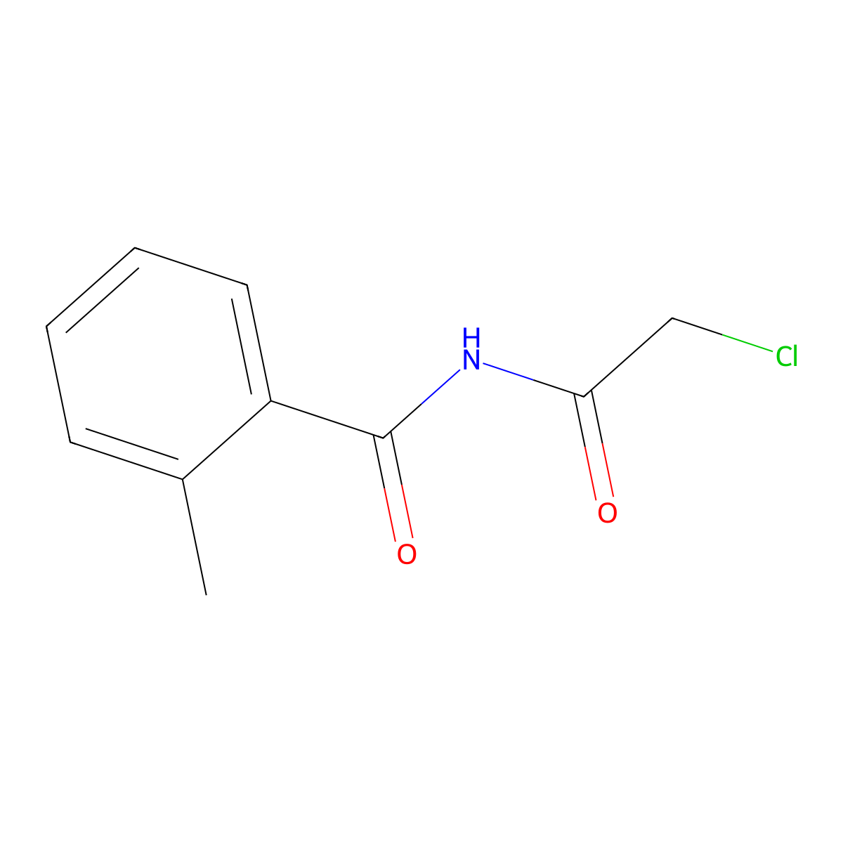 N-(2-chloroacetyl)-2-methylbenzamide molecular structure, CAS 1415562-56-9