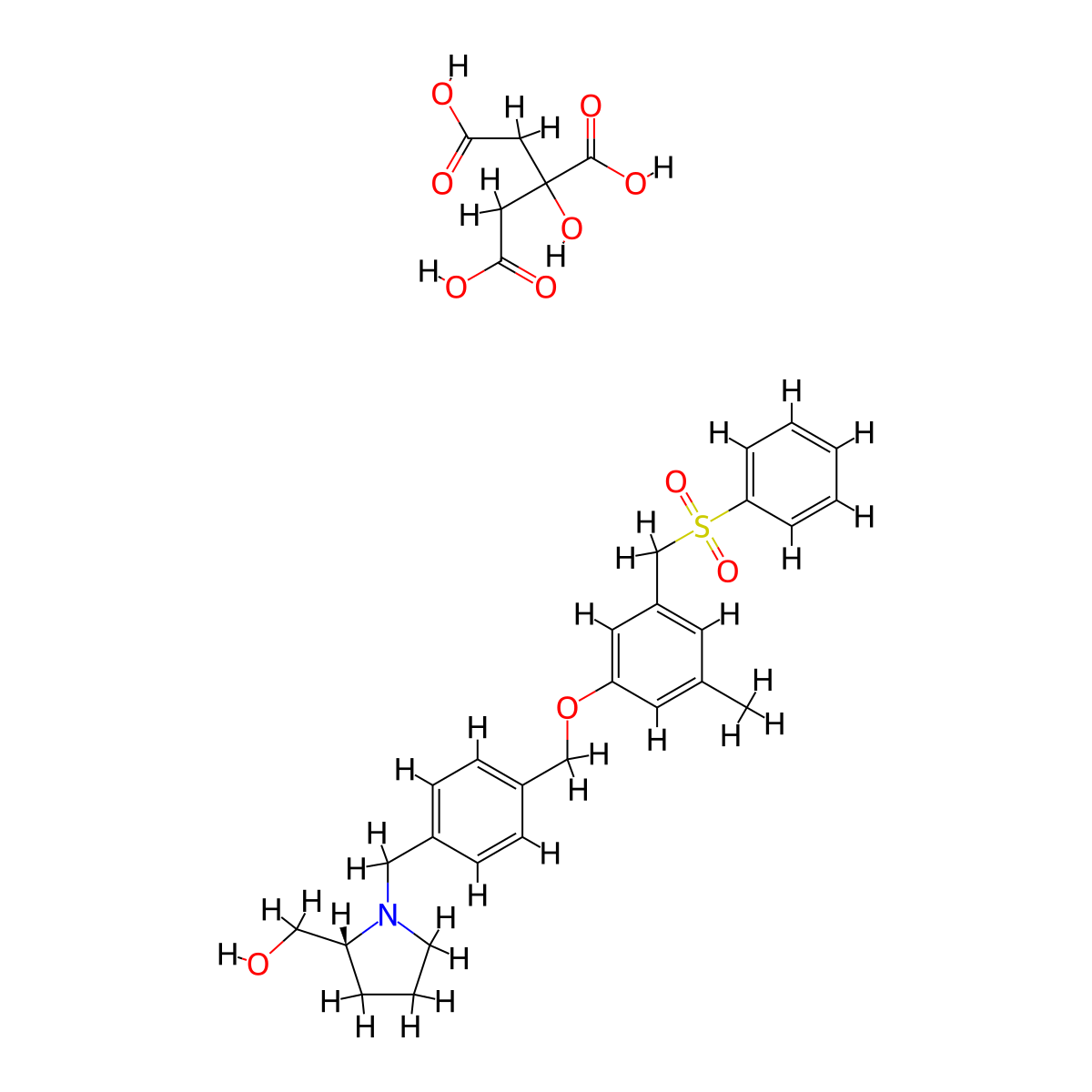 PF-543 (Citrate) molecular structure, CAS 1415562-83-2