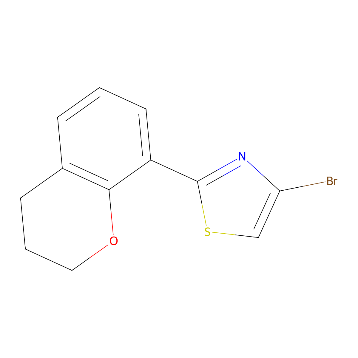 4-Bromo-2-(chroman-8-yl)thiazole molecular structure, CAS 1415564-44-1
