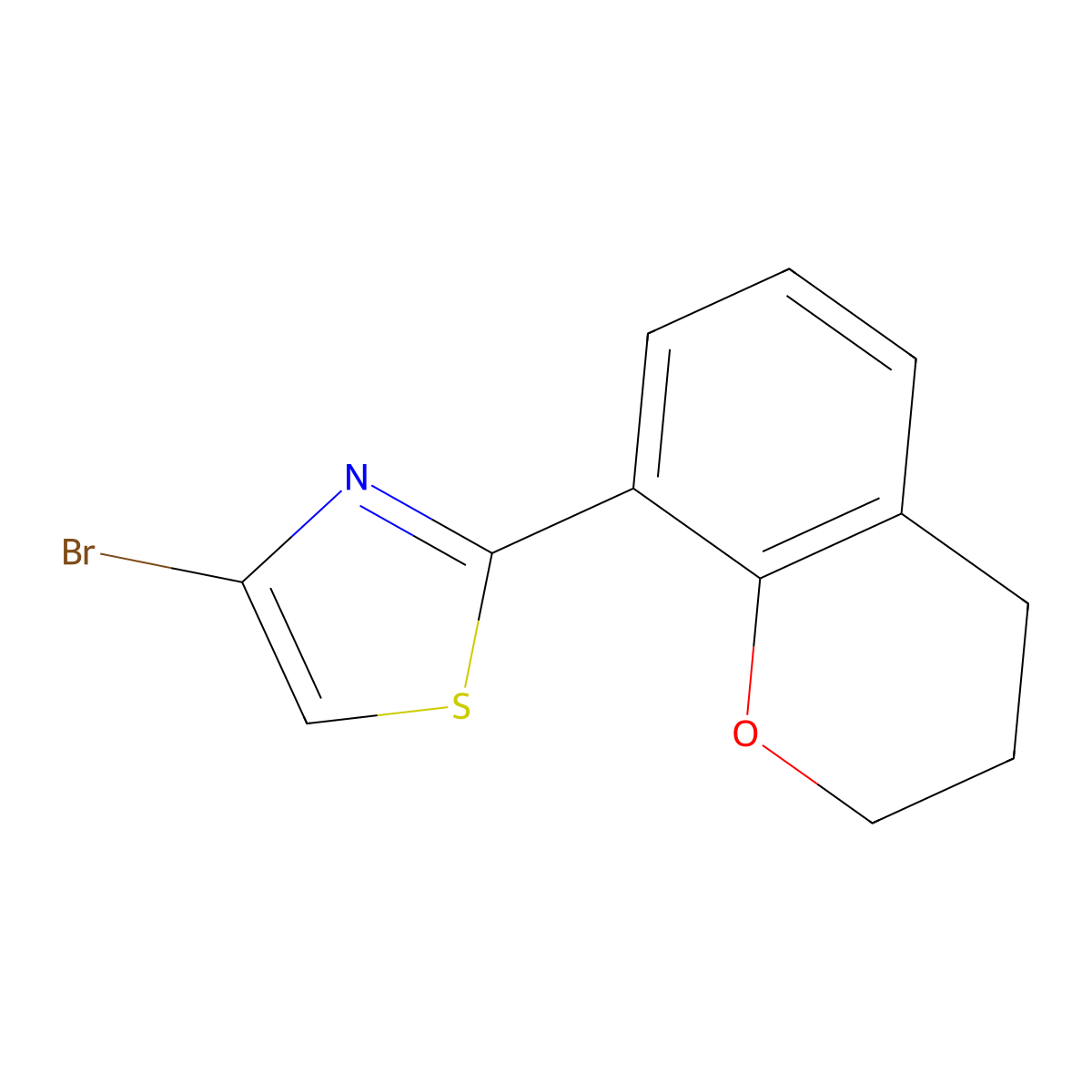 4-Bromo-2-(chroman-8-yl)thiazole molecular structure, CAS 1415564-44-1