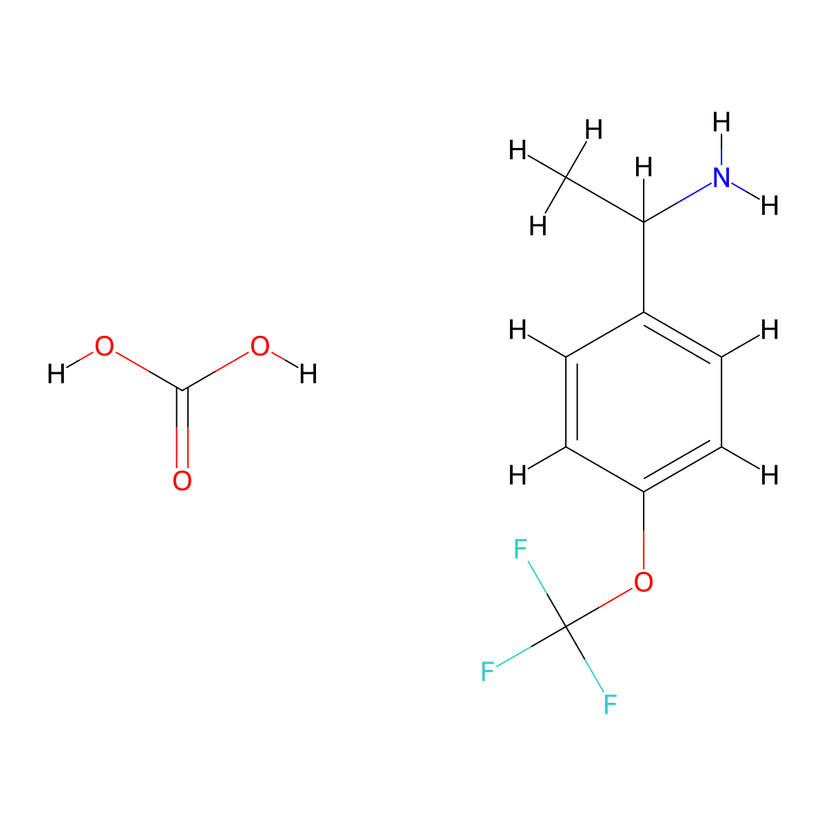 1-(4-(Trifluoromethoxy)phenyl)ethan-1-amine carbonate molecular structure, CAS 1415564-50-9