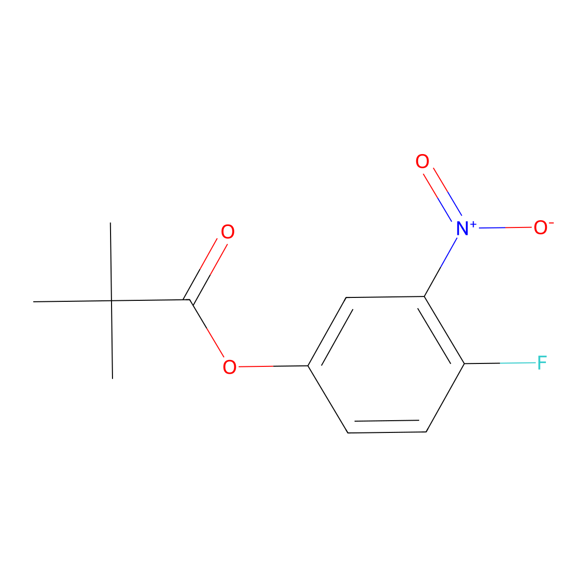 4-Fluoro-3-nitrophenyl pivalate molecular structure, CAS 1415564-98-5