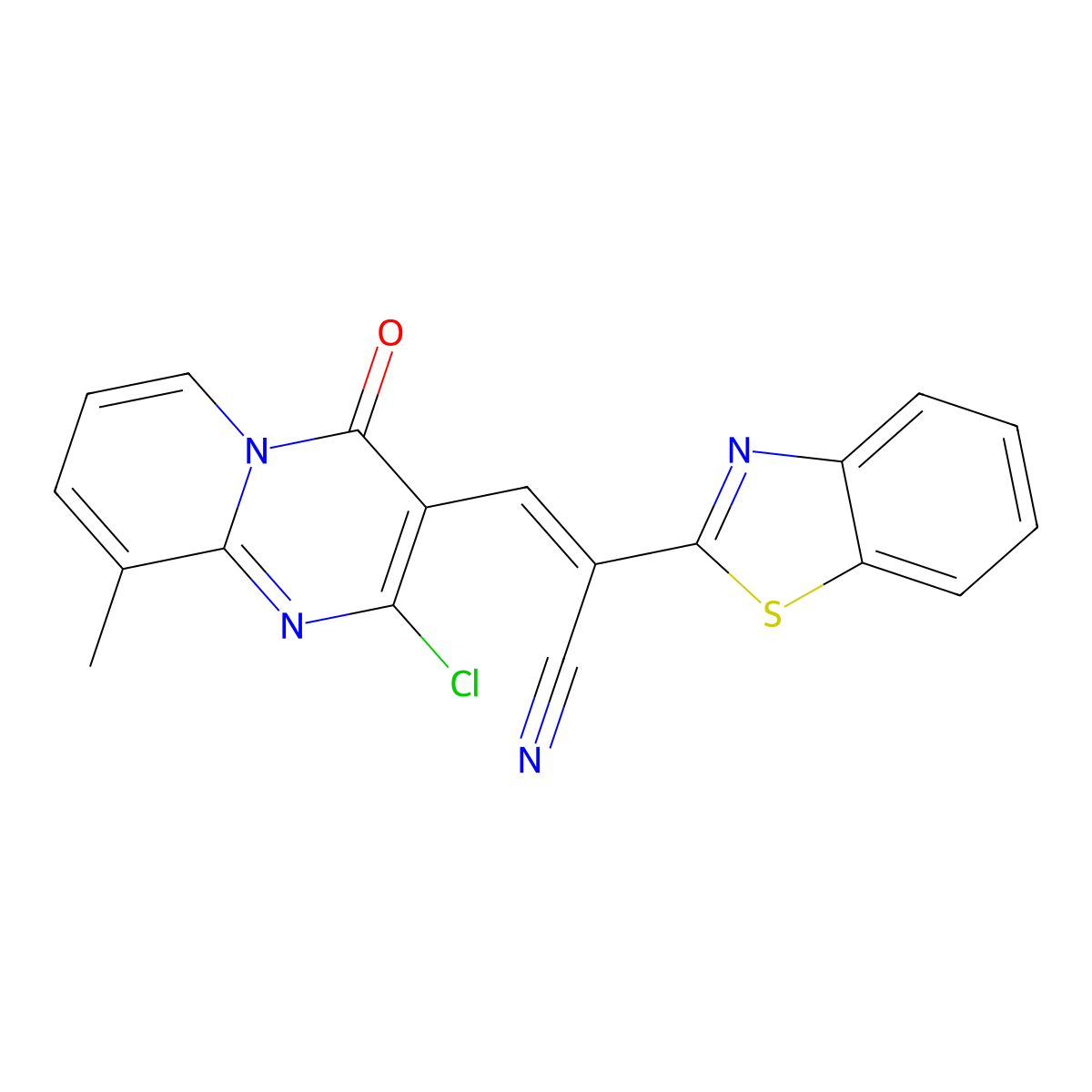 C19H11ClN4OS molecular structure, CAS 1415565-90-0