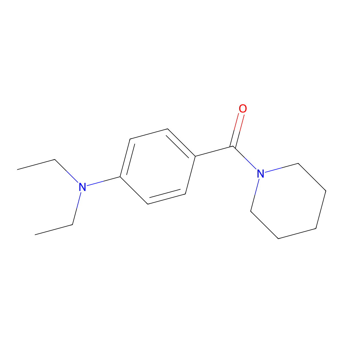 [4-(Diethylamino)phenyl]-piperidin-1-ylmethanone molecular structure, CAS 141557-47-3