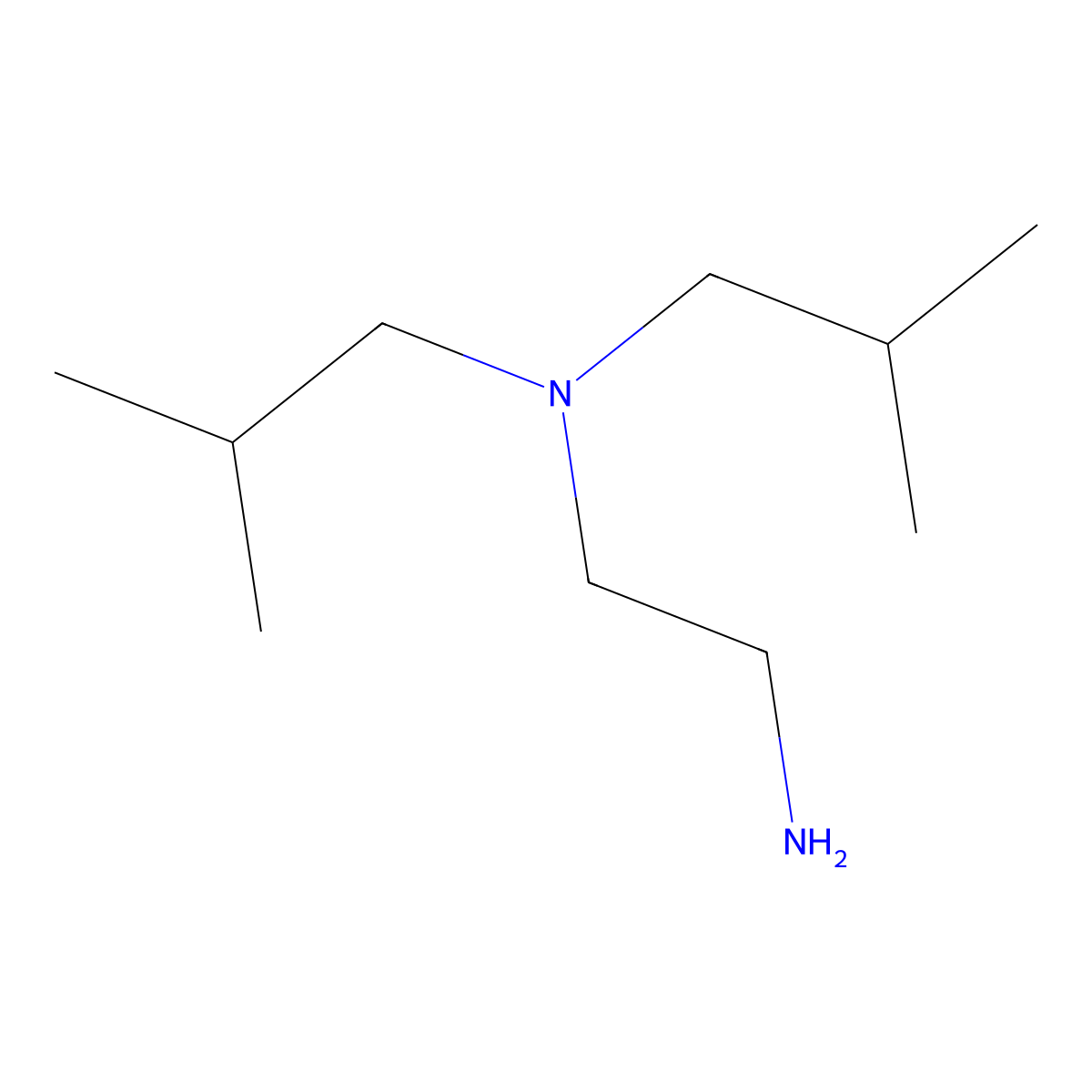N,N-Diisobutylethylenediamine molecular structure, CAS 14156-98-0