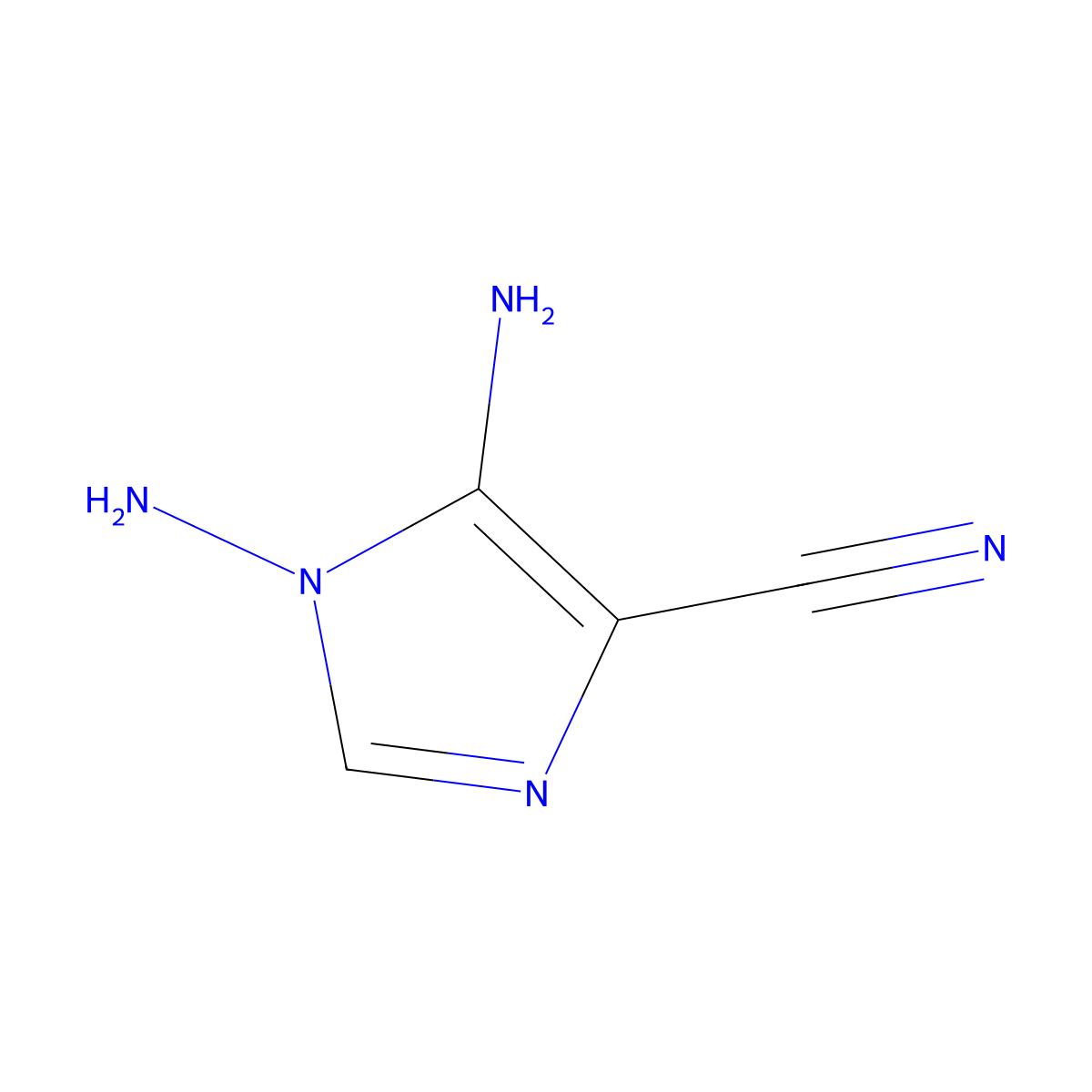 1,5-Diamino-1H-imidazole-4-carbonitrile molecular structure, CAS 141563-06-6