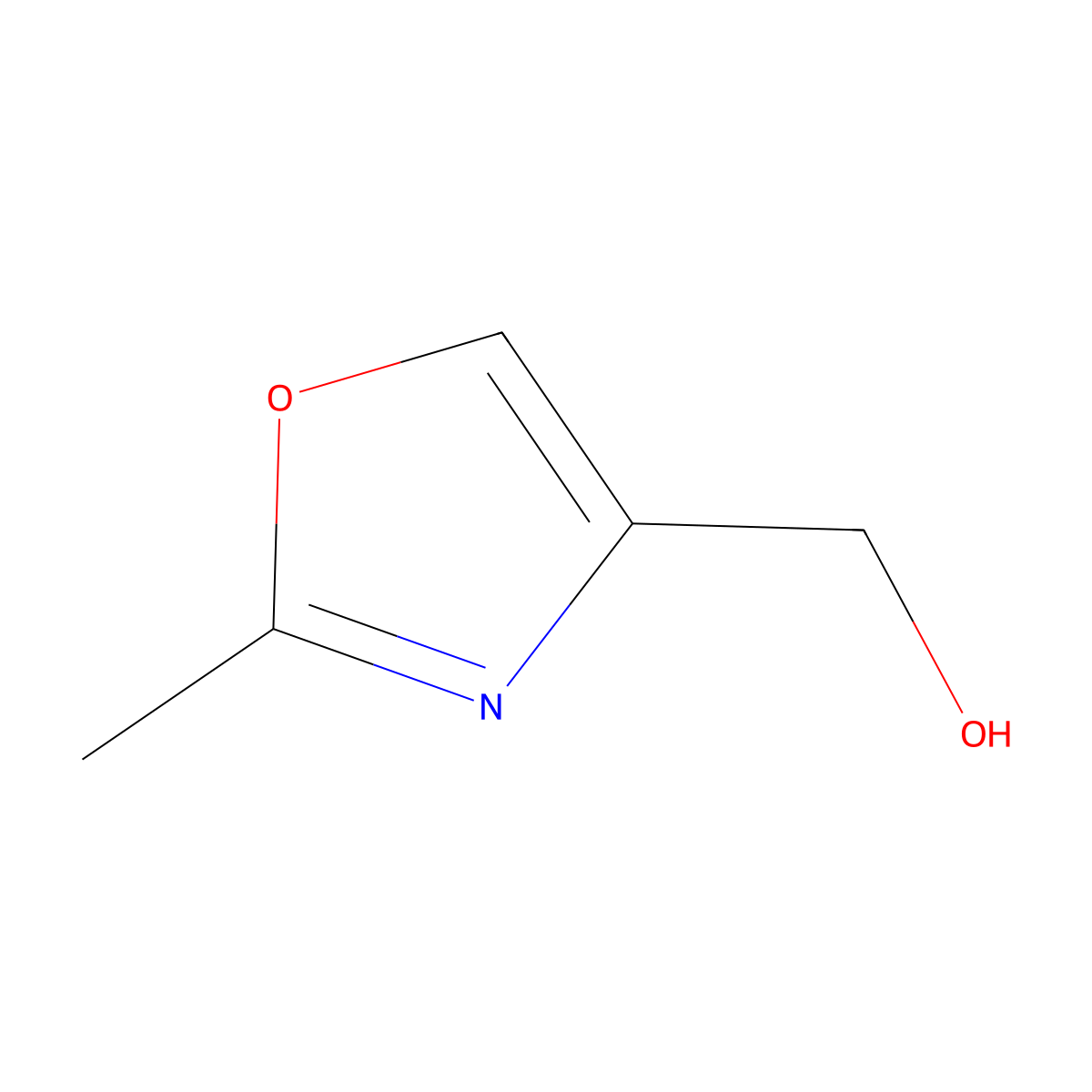 (2-Methyl-1,3-oxazol-4-yl)methanol molecular structure, CAS 141567-53-5