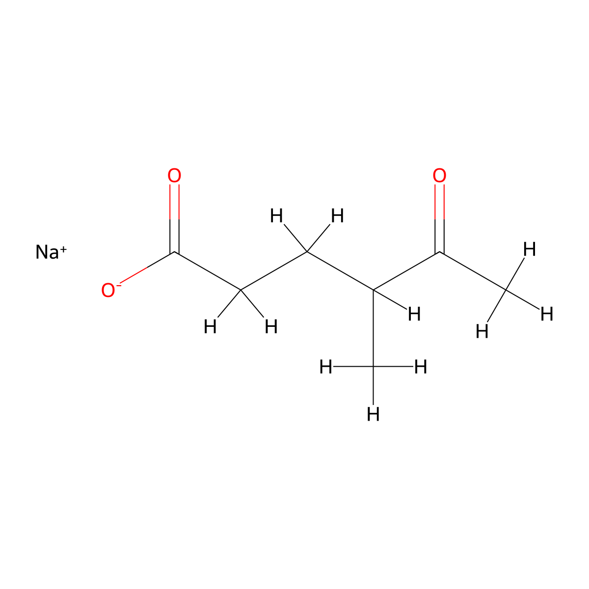 Sodium 4-methyl-5-oxohexanoate molecular structure, CAS 1415683-79-2