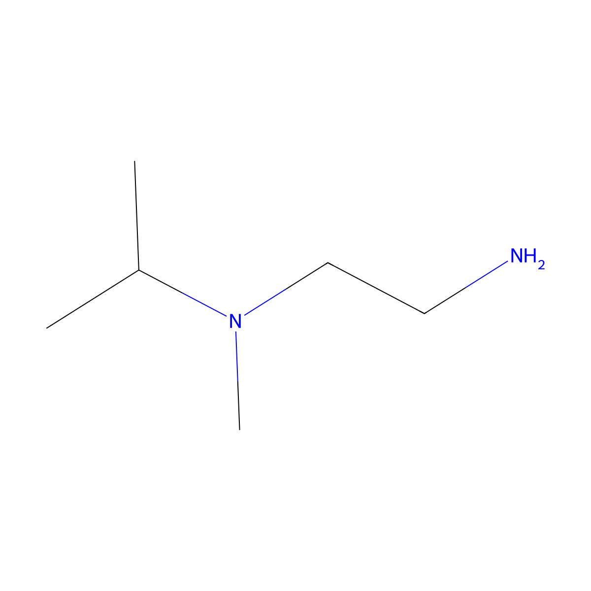 (2-Aminoethyl)(methyl)(propan-2-yl)amine molecular structure, CAS 14157-00-7