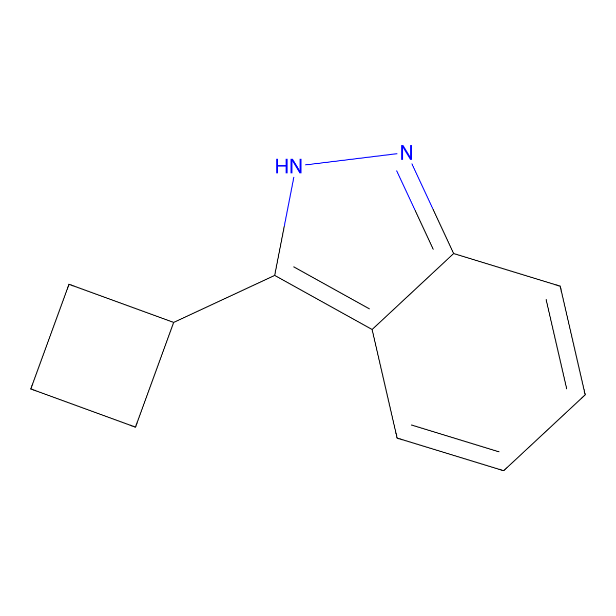 3-Cyclobutyl-1H-indazole molecular structure, CAS 1415715-80-8