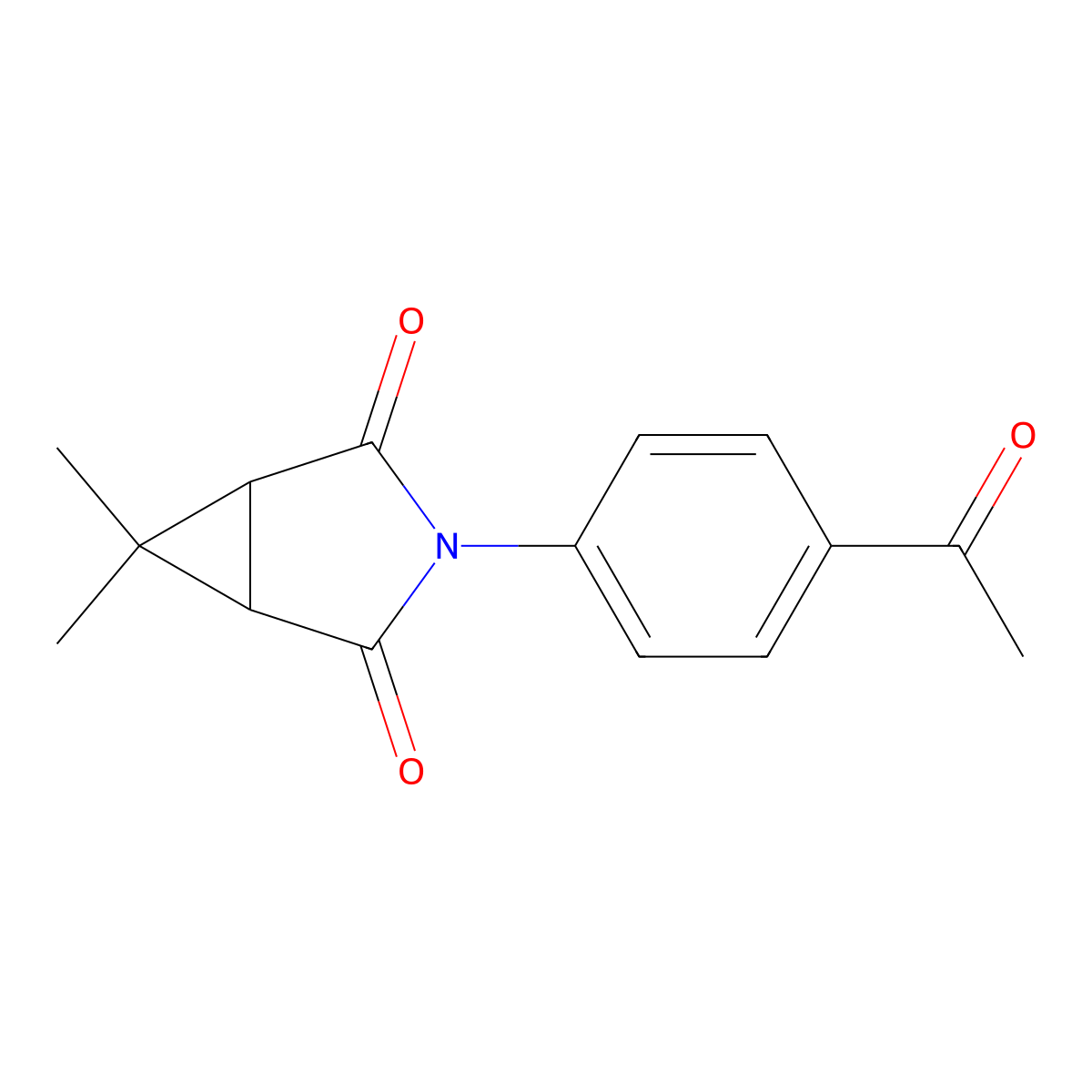 3-(4-Acetylphenyl)-6,6-dimethyl-3-azabicyclo[3.1.0]hexane-2,4-dione molecular structure, CAS 1415719-16-2
