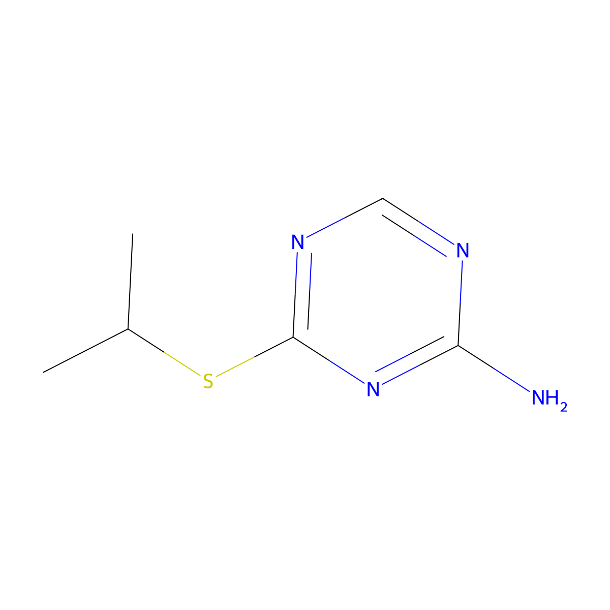 4-(Isopropylthio)-1,3,5-triazin-2-amine molecular structure, CAS 1415719-22-0