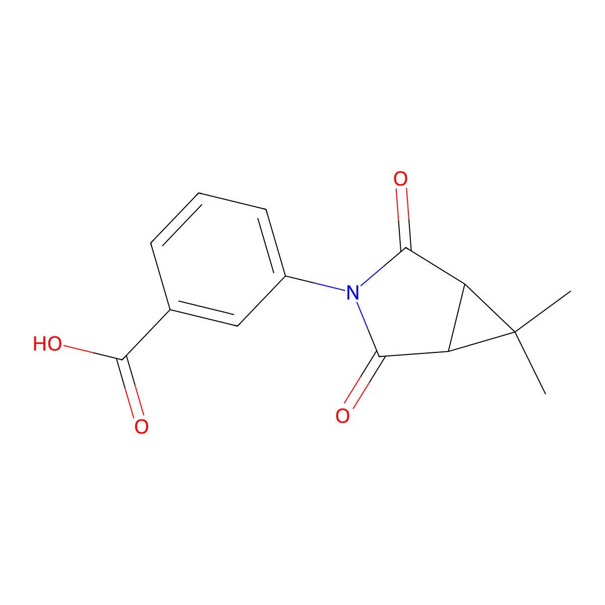 3-(6,6-Dimethyl-2,4-dioxo-3-azabicyclo[3.1.0]hex-3-yl)benzoic acid molecular structure, CAS 1415719-70-8