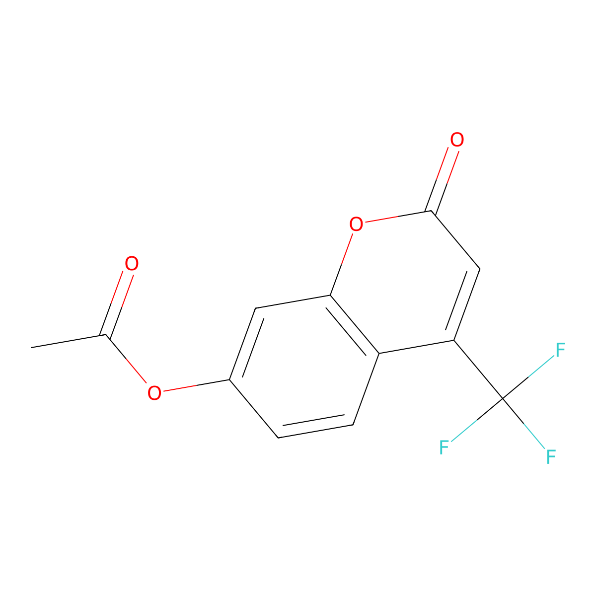 4-Trifluoromethylumbelliferone7-acetate molecular structure, CAS 141573-62-8
