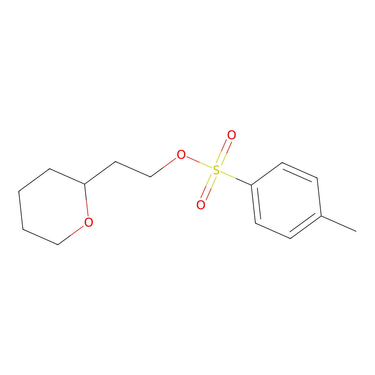 2-(Tetrahydropyran-2-yl)ethyl 4-methylbenzenesulfonate molecular structure, CAS 1415740-45-2