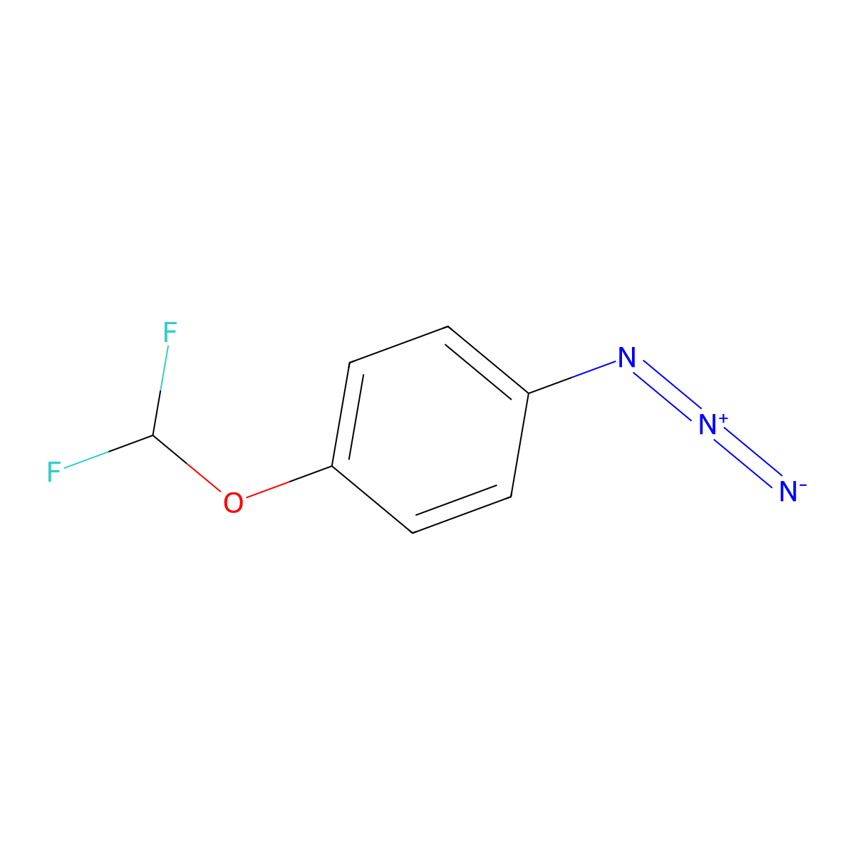 1-Azido-4-(difluoromethoxy)benzene molecular structure, CAS 1415758-94-9