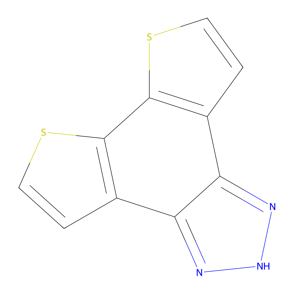 2H-Dithieno[3',2':3,4;2'',3'':5,6]benzo[1,2-d][1,2,3]triazole molecular structure, CAS 1415761-30-6