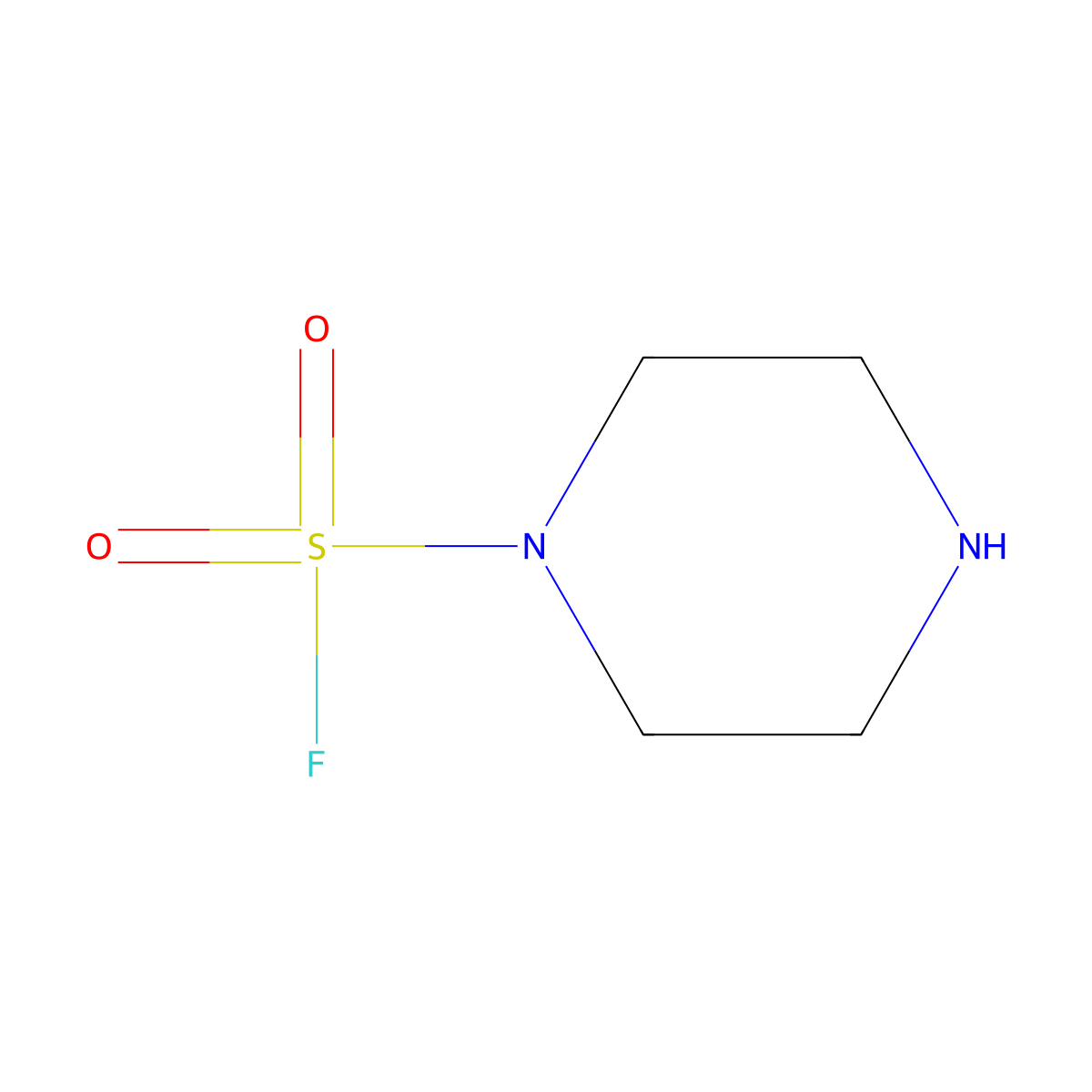 Piperazine-1-sulfonyl fluoride molecular structure, CAS 141577-93-7