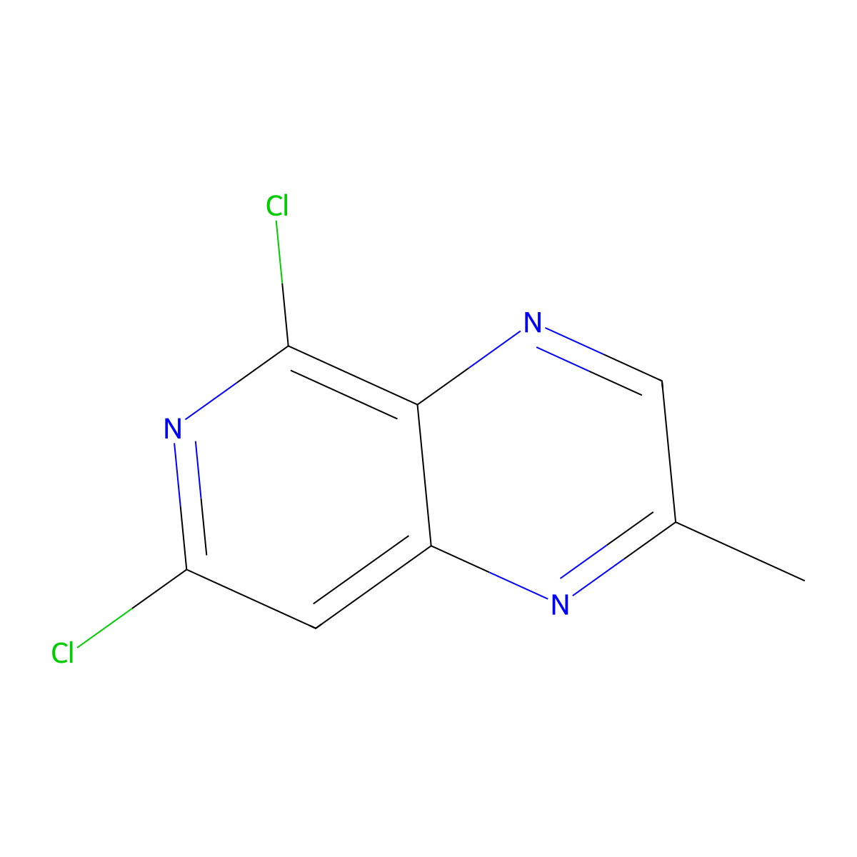 5,7-Dichloro-2-methylpyrido[3,4-b]pyrazine molecular structure, CAS 1415793-75-7