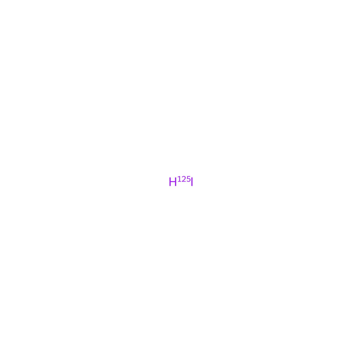 (~125~I)iodine molecular structure, CAS 14158-31-7