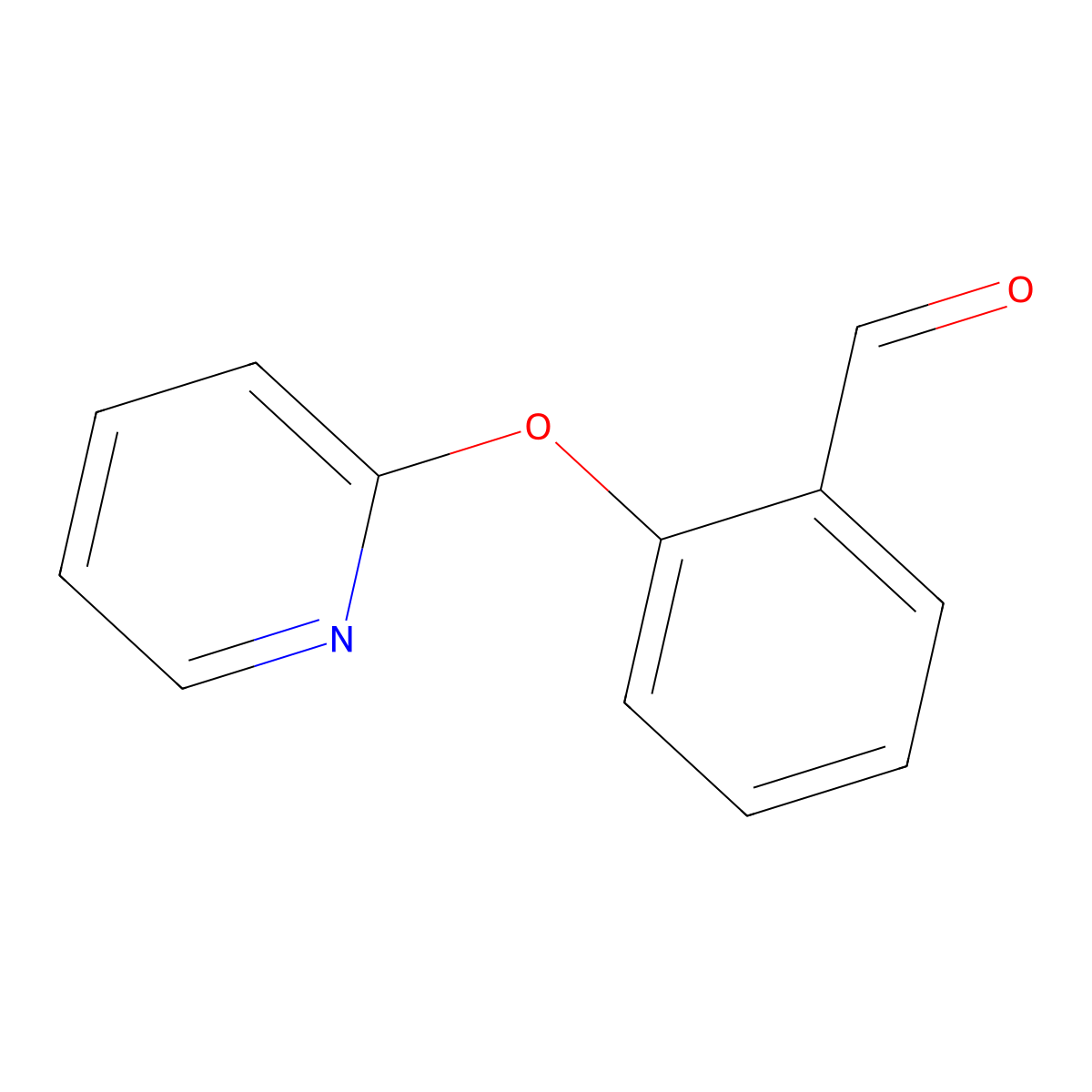 2-(Pyridin-2-yloxy)benzaldehyde molecular structure, CAS 141580-71-4