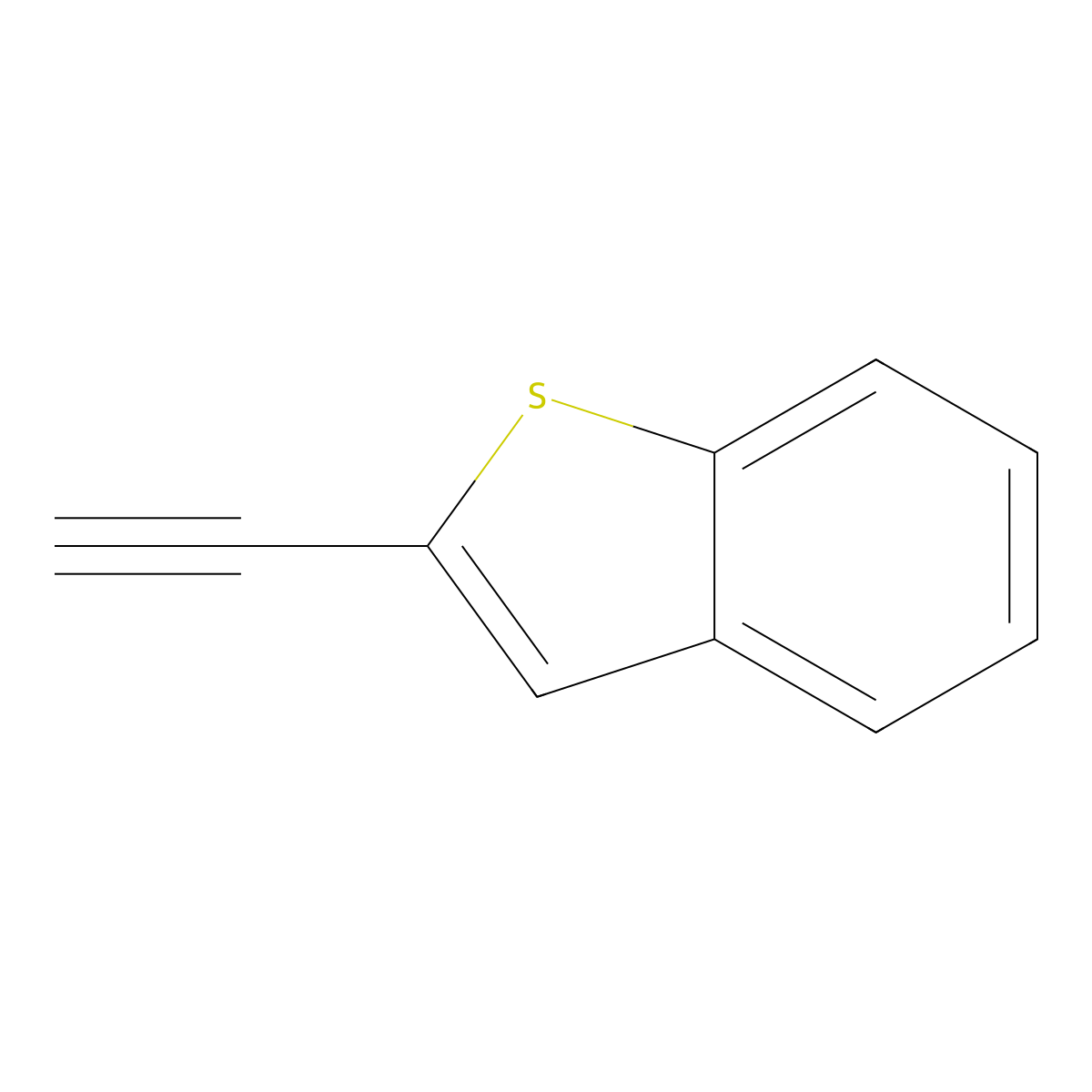 2-Ethynyl-1-benzothiophene molecular structure, CAS 141580-93-0