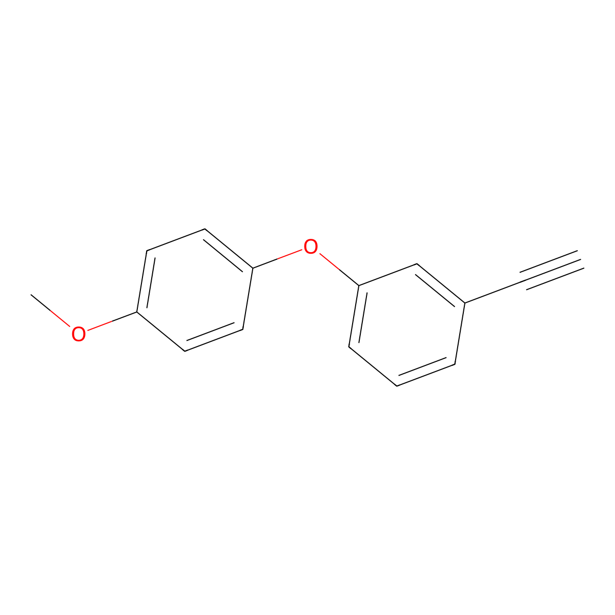 1-Ethynyl-3-(4-methoxyphenoxy)benzene molecular structure, CAS 141580-94-1