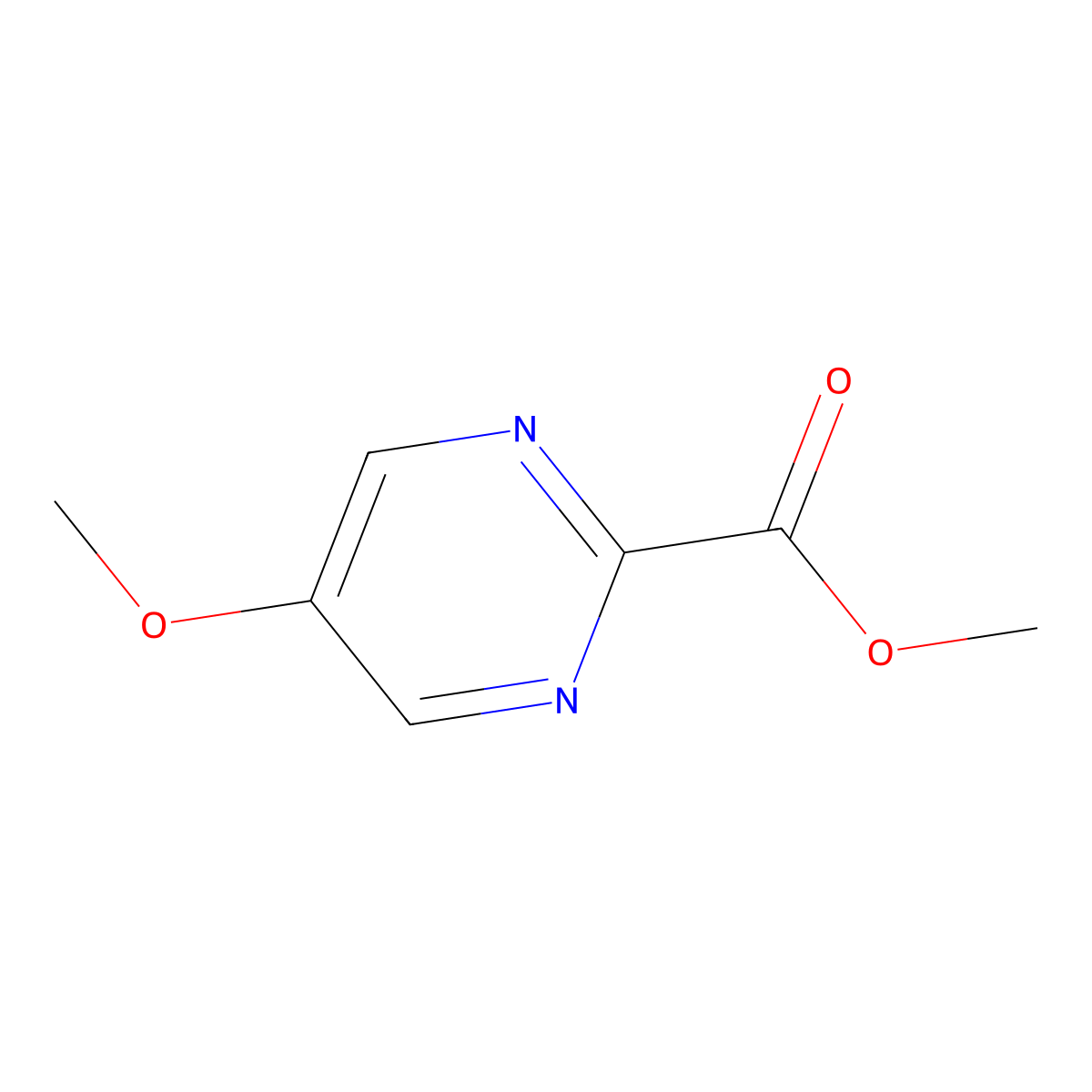 Methyl 5-methoxypyrimidine-2-carboxylate molecular structure, CAS 1415800-40-6