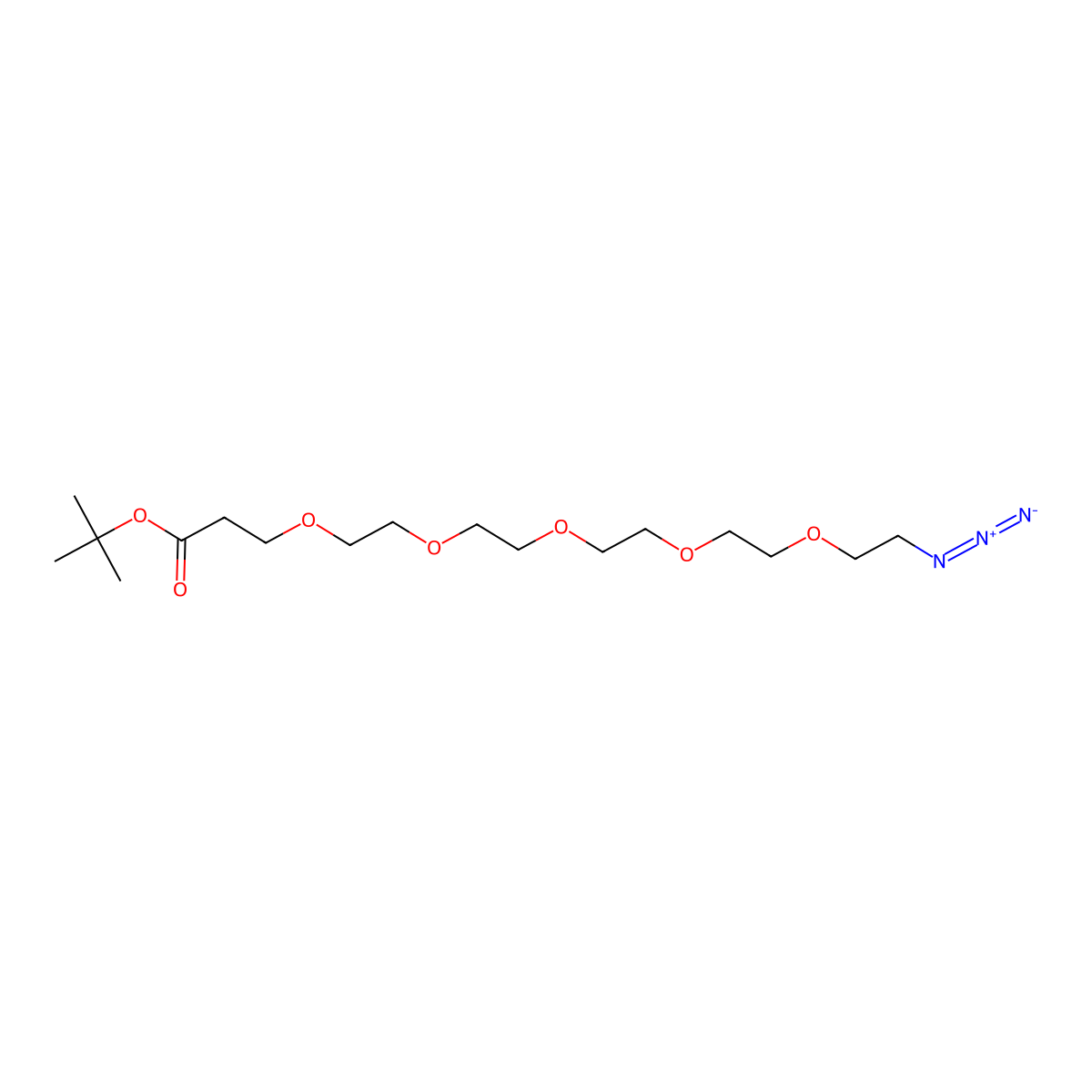 Azide-PEG5-t-butyl ester molecular structure, CAS 1415800-41-7