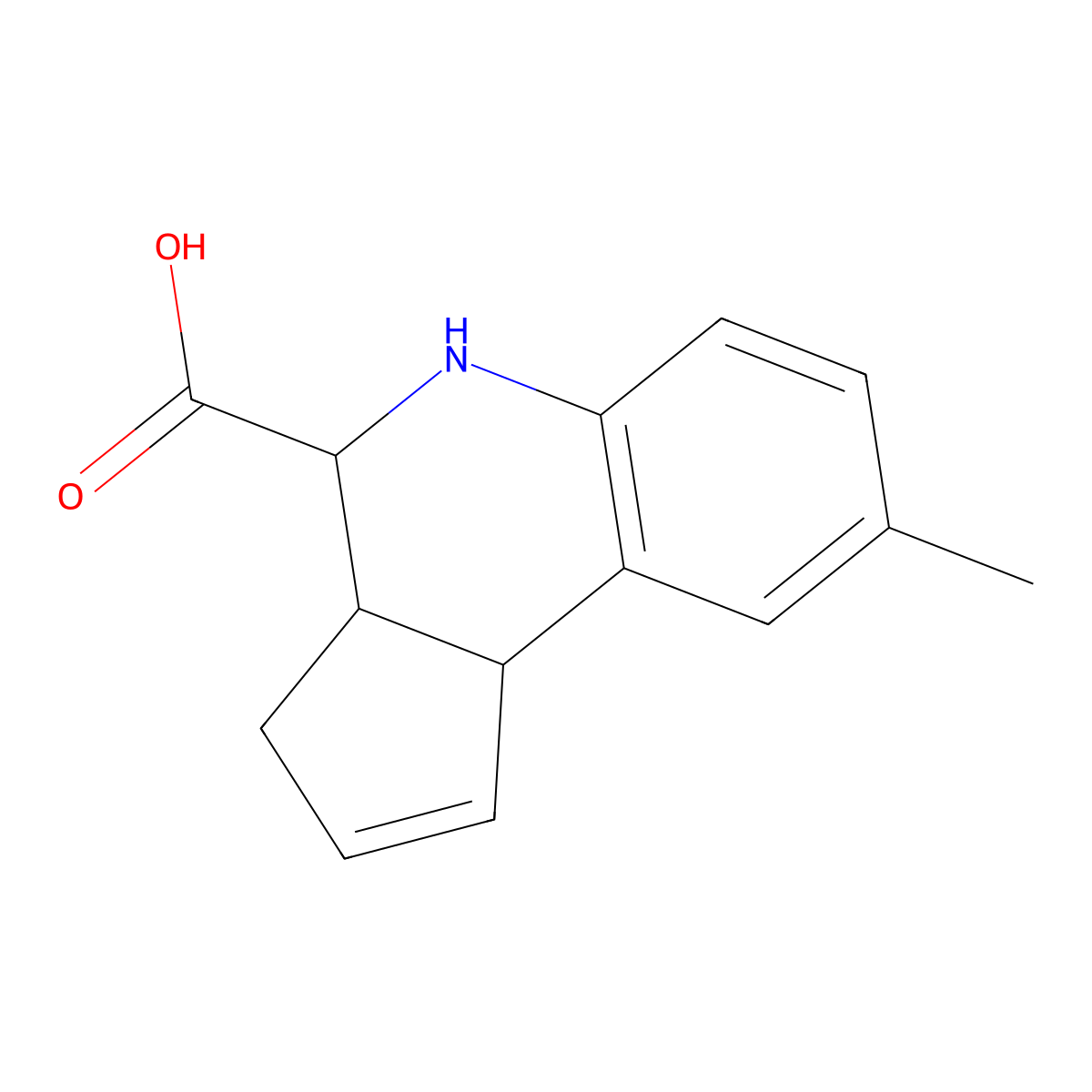 (3aR,4S,9bS)-8-methyl-3a,4,5,9b-tetrahydro-3H-cyclopenta[c]quinoline-4-carboxylic acid molecular structure, CAS 1415811-68-5