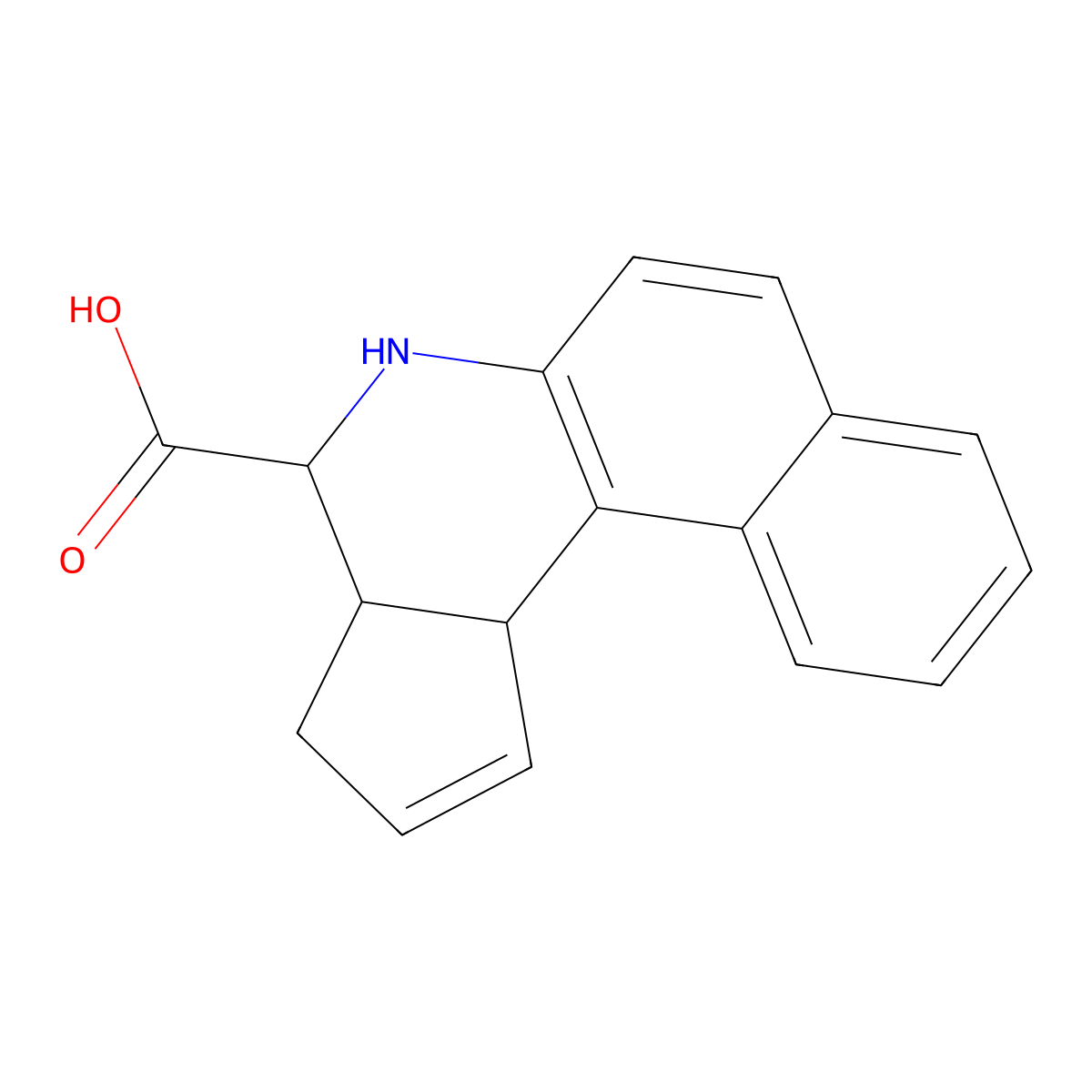 (3aR,4S,11cS)-3a,4,5,11c-tetrahydro-3H-benzo[f]cyclopenta[c]quinoline-4-carboxylic acid molecular structure, CAS 1415811-70-9