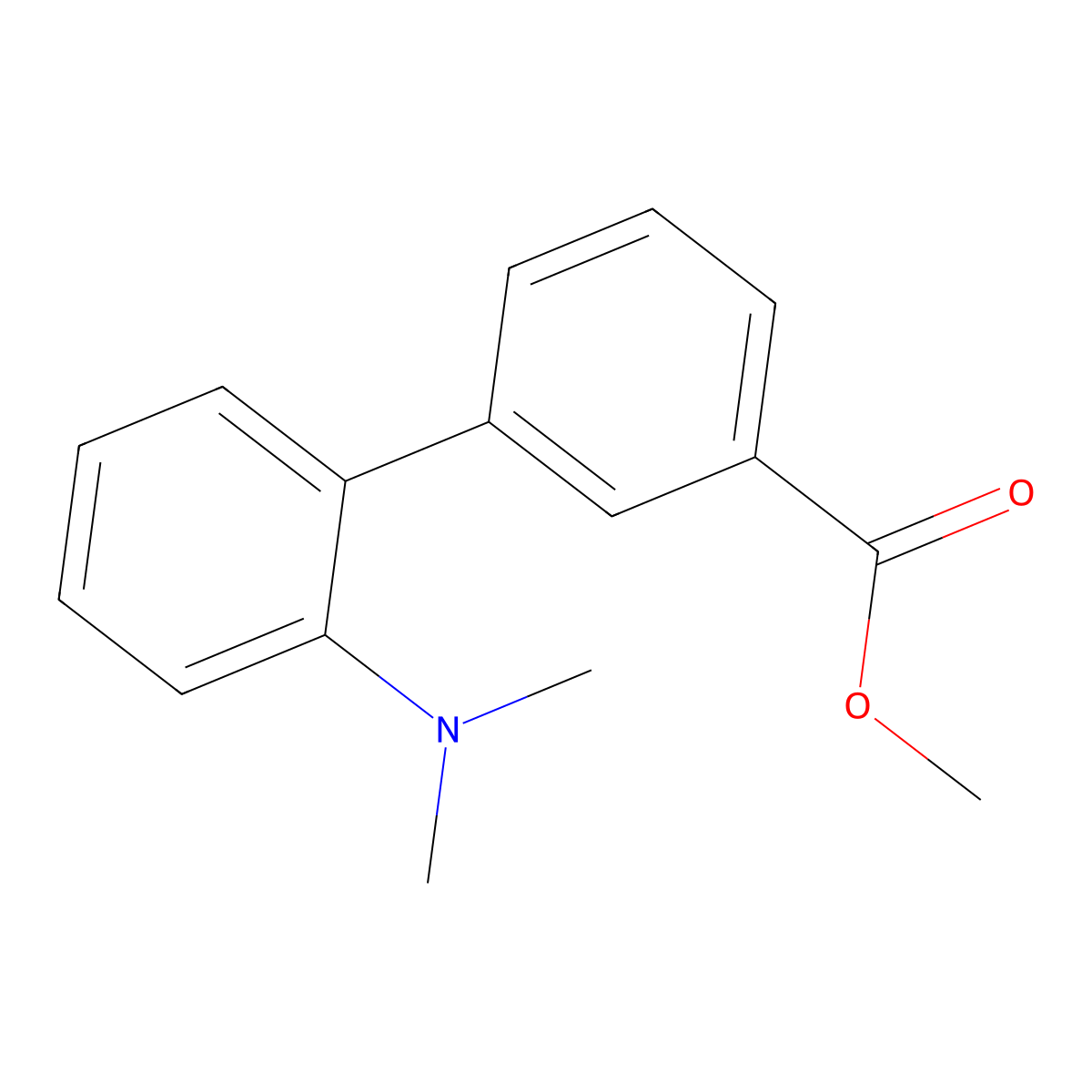 Methyl 3-[2-(dimethylamino)phenyl]benzoate molecular structure, CAS 1415819-81-6