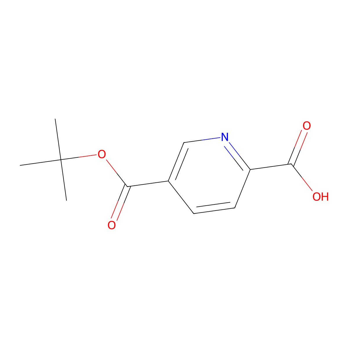 5-((Tert-butoxy)carbonyl)pyridine-2-carboxylic acid molecular structure, CAS 1415819-86-1