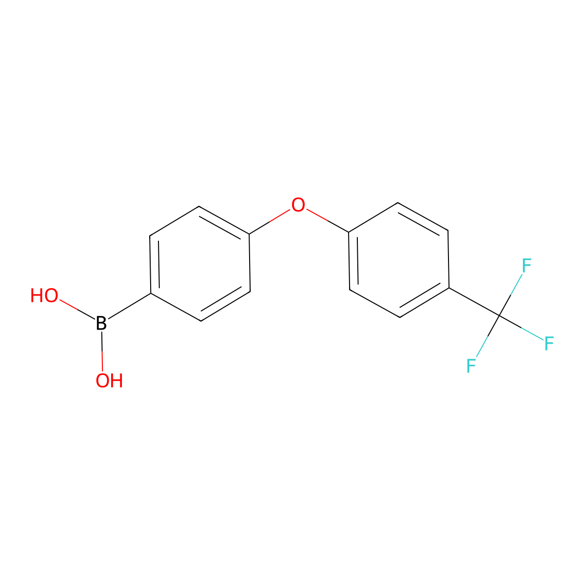 {4-[4-(Trifluoromethyl)phenoxy]phenyl}boronic acid molecular structure, CAS 1415824-94-0