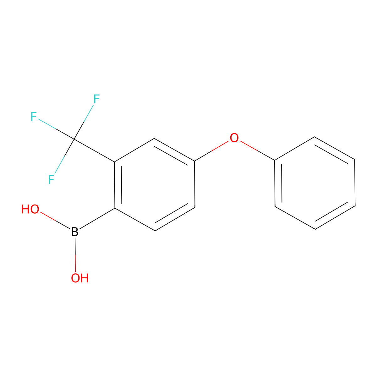 (4-Phenoxy-2-(trifluoromethyl)phenyl)boronic acid molecular structure, CAS 1415824-99-5