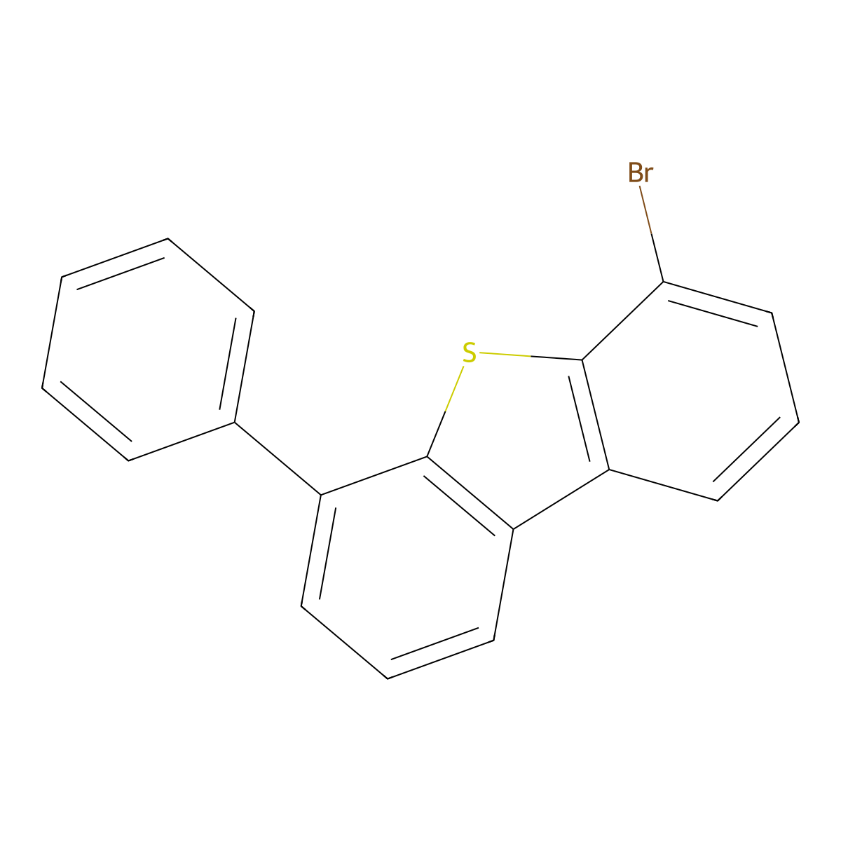 4-Bromo-6-phenyldibenzo[b,d]thiophene molecular structure, CAS 1415844-67-5