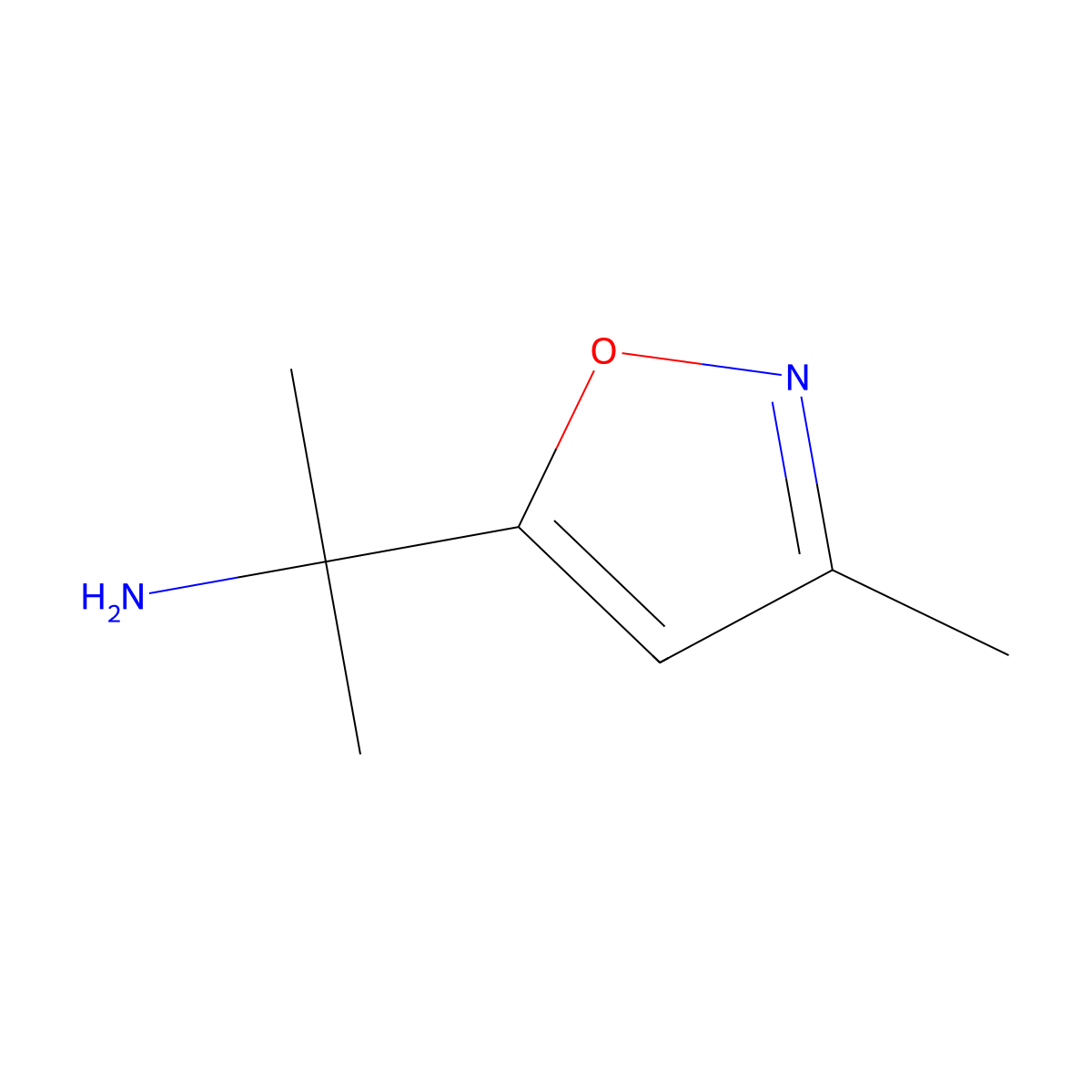 2-(3-Methyl-1,2-oxazol-5-yl)propan-2-amine molecular structure, CAS 1415898-57-5