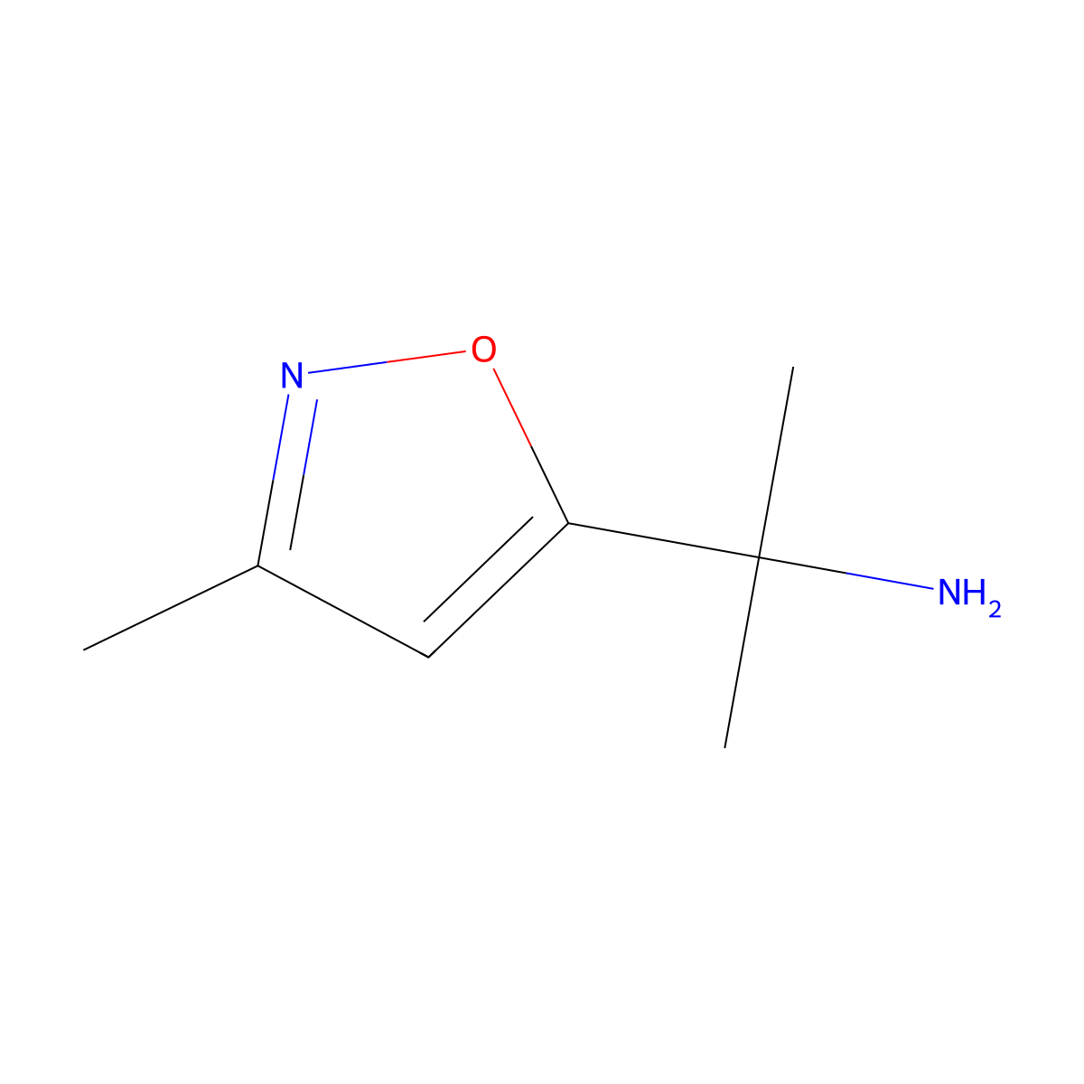 2-(3-Methyl-1,2-oxazol-5-yl)propan-2-amine molecular structure, CAS 1415898-57-5