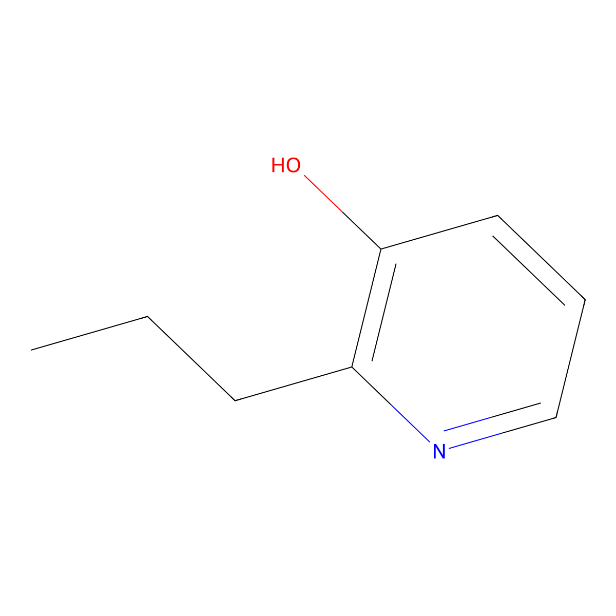 2-Propylpyridin-3-ol molecular structure, CAS 14159-68-3