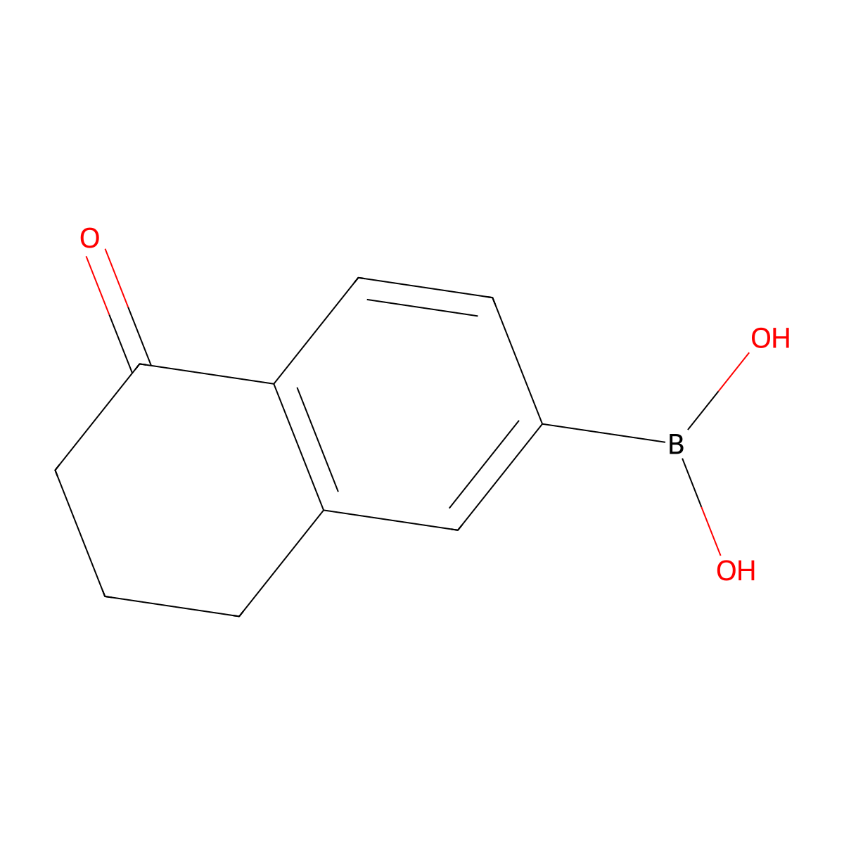 (5-Oxo-5,6,7,8-tetrahydronaphthalen-2-yl)boronic acid molecular structure, CAS 1415920-25-0