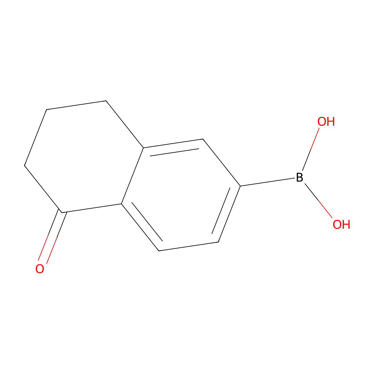 (5-Oxo-5,6,7,8-tetrahydronaphthalen-2-yl)boronic acid molecular structure, CAS 1415920-25-0