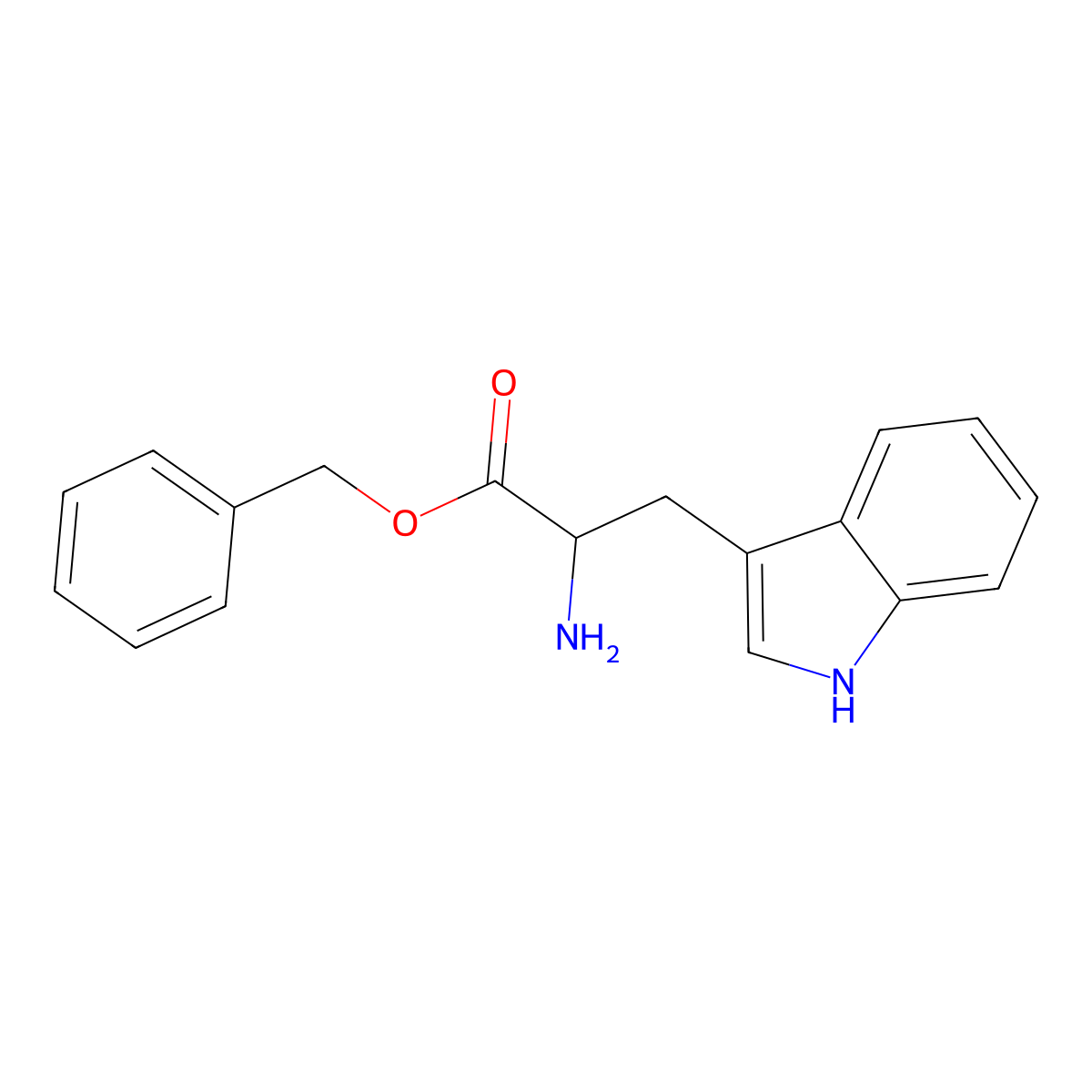 D-Tryptophan benzyl ester molecular structure, CAS 141595-98-4