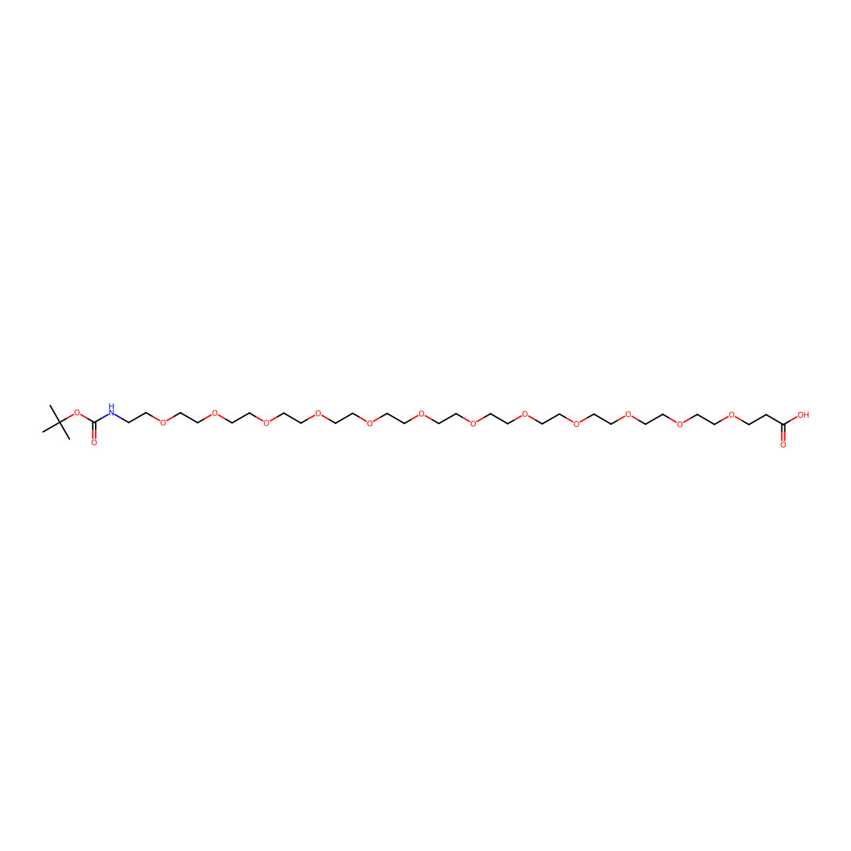 Boc-NH-PEG12-CH2CH2COOH molecular structure, CAS 1415981-79-1